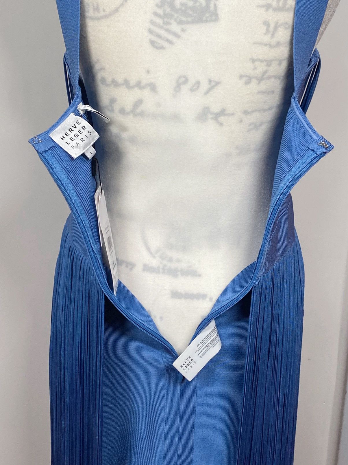 Herve Leger Hervé Léger Marion Fringe Dress size L Size L / US 10 / IT 46 - 13 Thumbnail