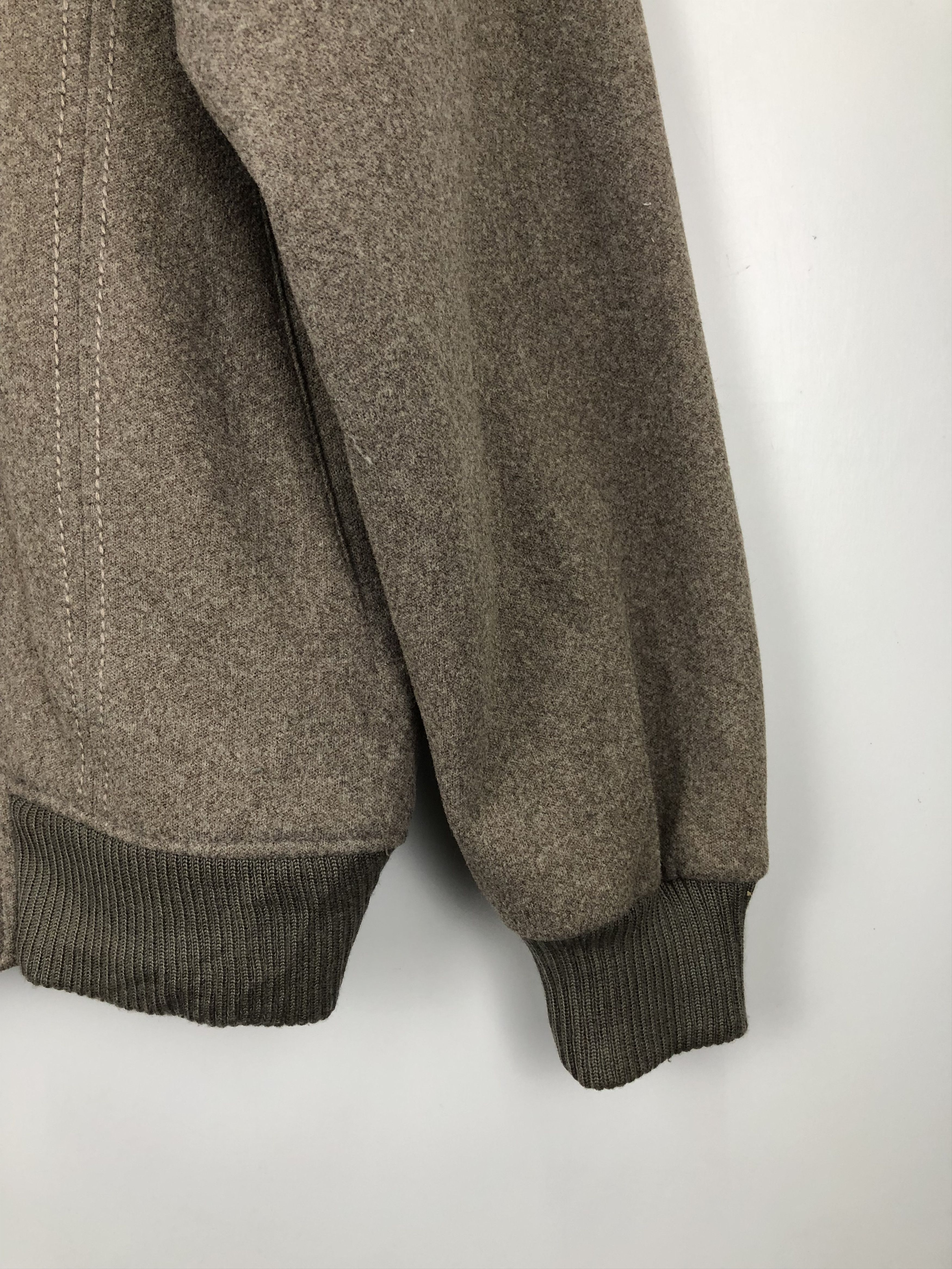 Japanese Brand Vintage 80s Japanese Brand Zipper Wool Jacket V0418 Size US M / EU 48-50 / 2 - 6 Thumbnail