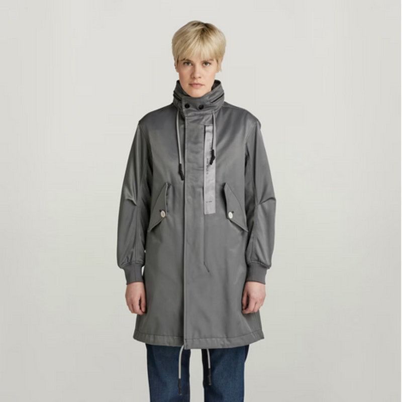 G-Star G-Star Raw Fishtail Parka Size L Granite NWT Size L / US 10 / IT 46 - 1 Thumbnail
