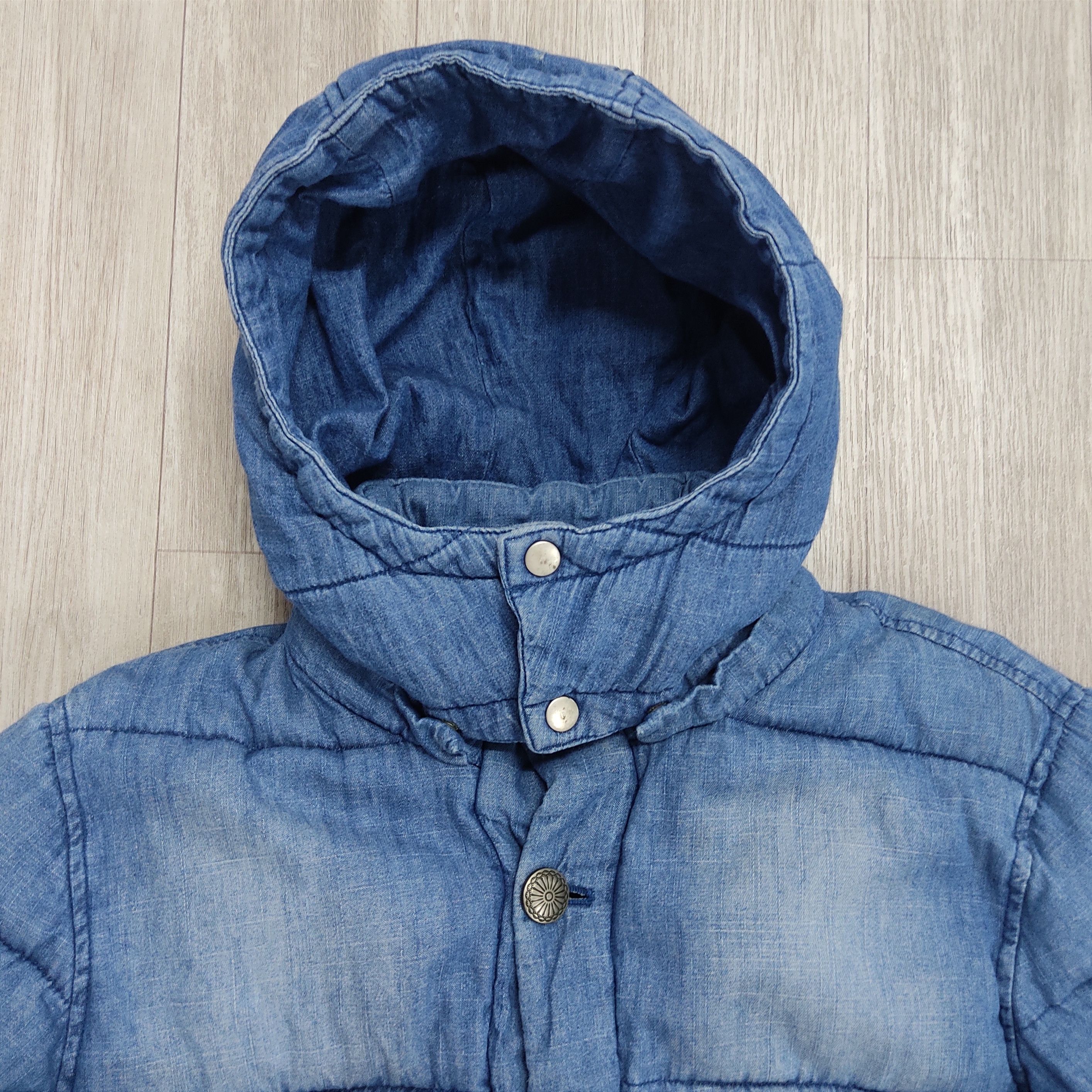 Japan Blue LAZY HAZY PLANET Blue Denim Filled Puffer Jacket Size US M / EU 48-50 / 2 - 13 Thumbnail