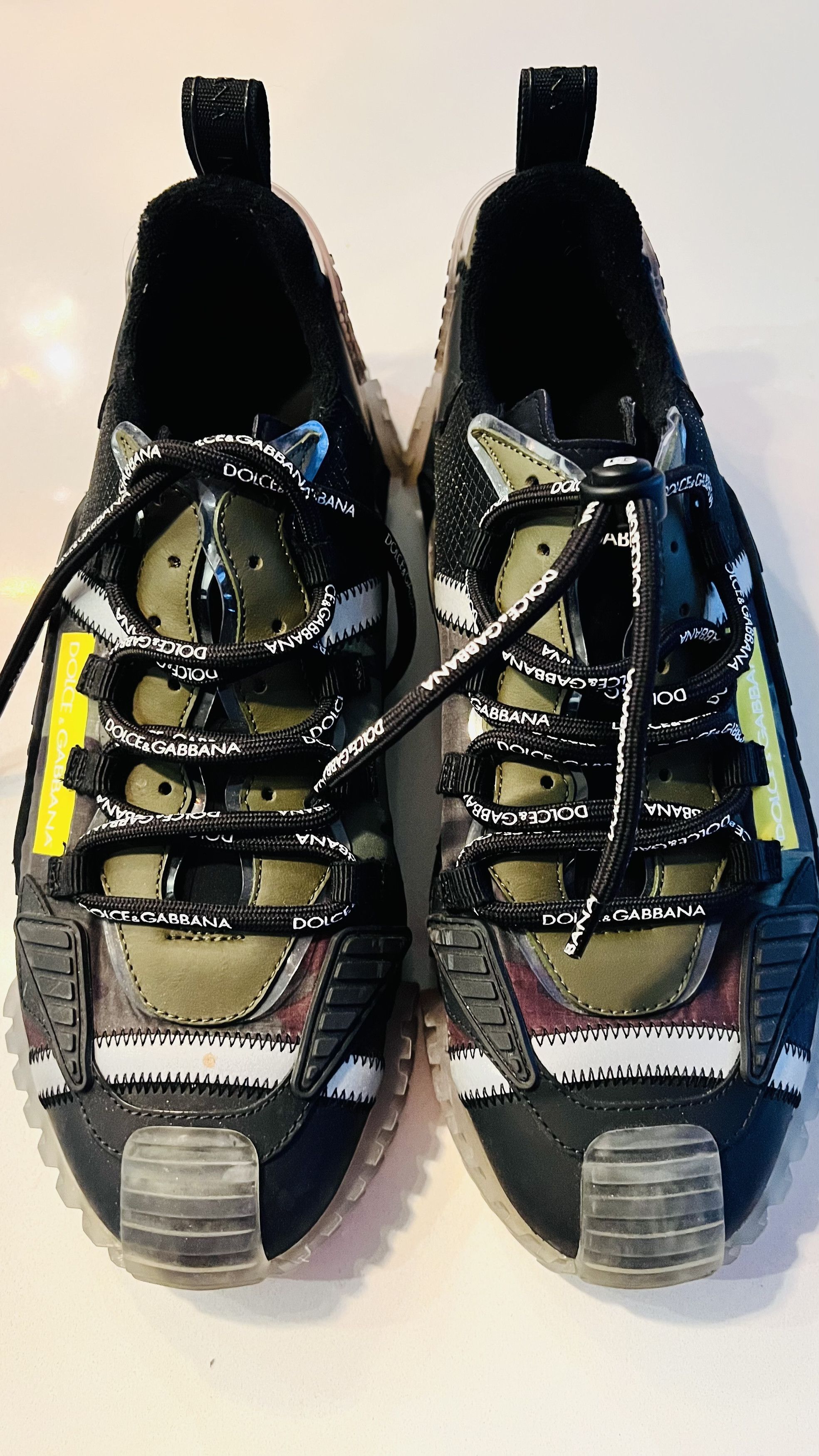 Dolce & Gabbana Dolce & Gabbana NS1 Mixed-Material Sneakers Size US 9 / EU 42 - 1 Thumbnail