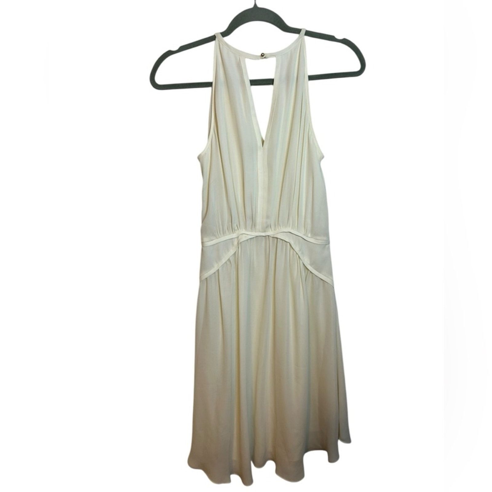 Banana Republic Nwt Banana Republic Off White Halter Retro A-Line Dress Size S / US 4 / IT 40 - 2 Thumbnail