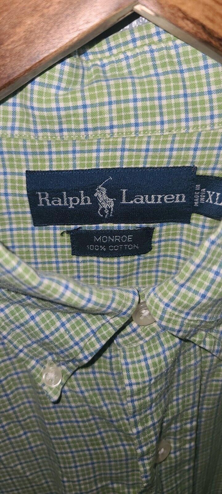 Polo Ralph Lauren Ralph Lauren Monroe Shirt Men's XL Green Check Button Down Size US XL / EU 56 / 4 - 3 Thumbnail