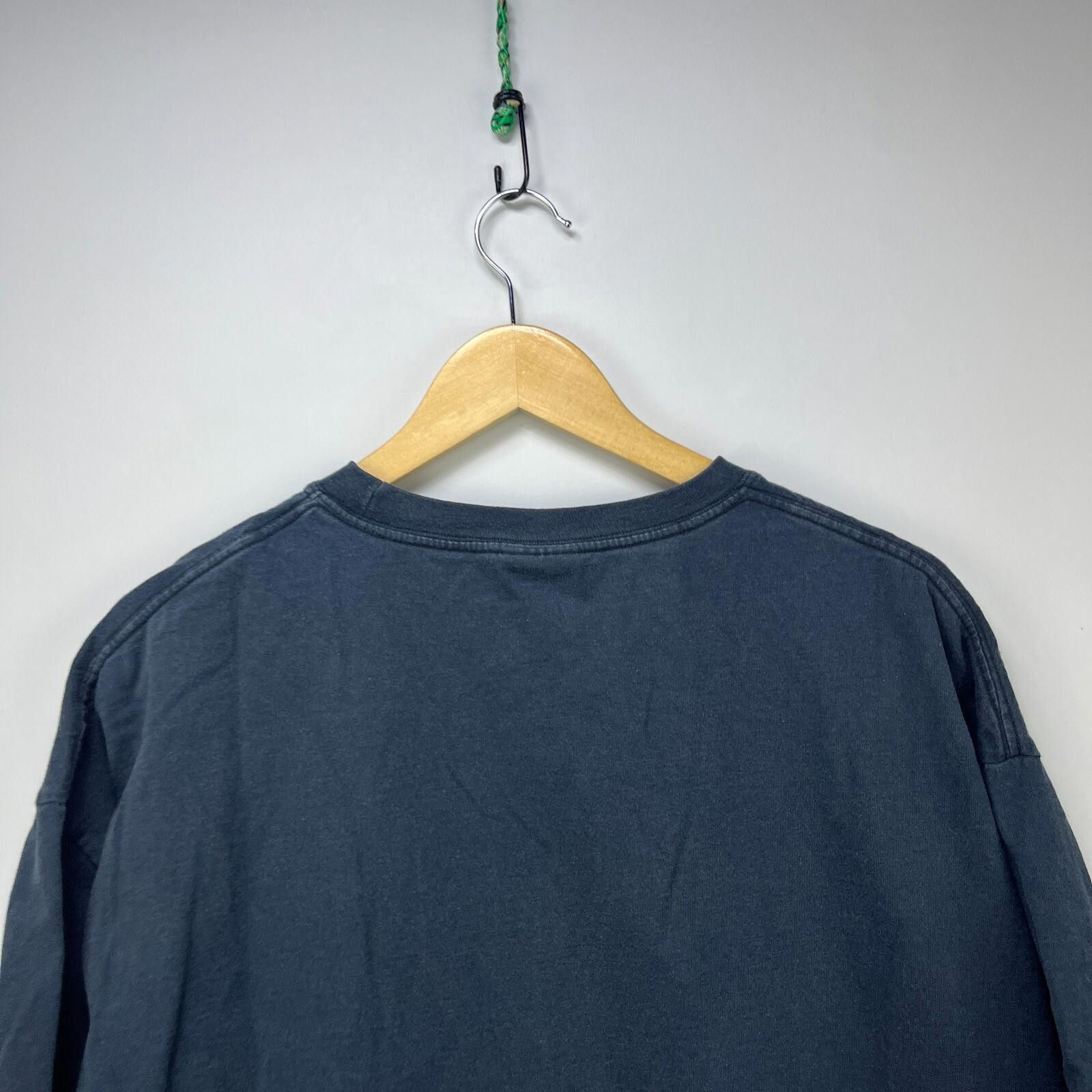 Vintage Vintage 90s Sun Faded Blank Black T-Shirt 2XL Size US XXL / EU 58 / 5 - 8 Thumbnail