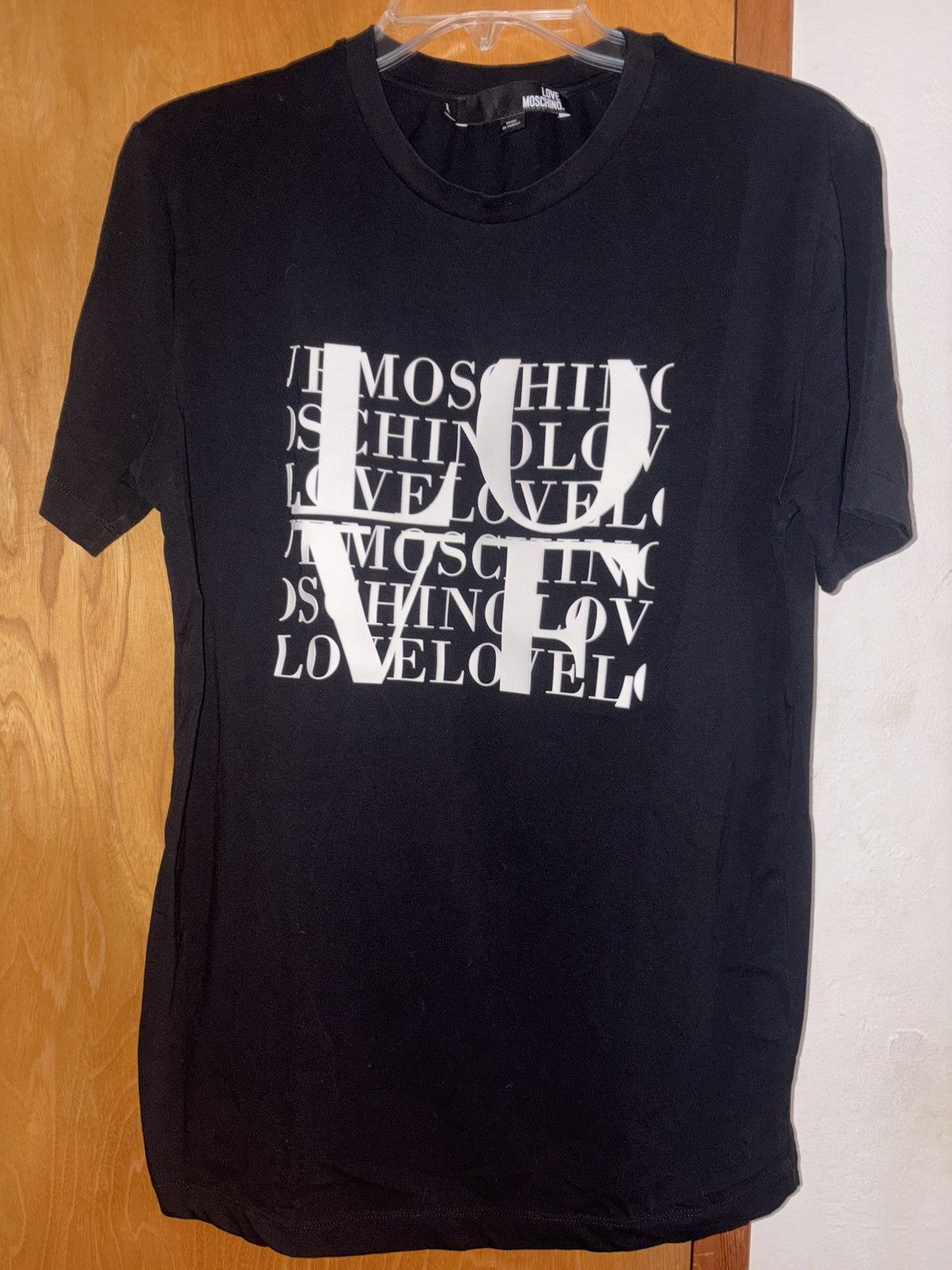 Moschino Love Moschino Black T-Shirt Size US L / EU 52-54 / 3 - 1 Thumbnail