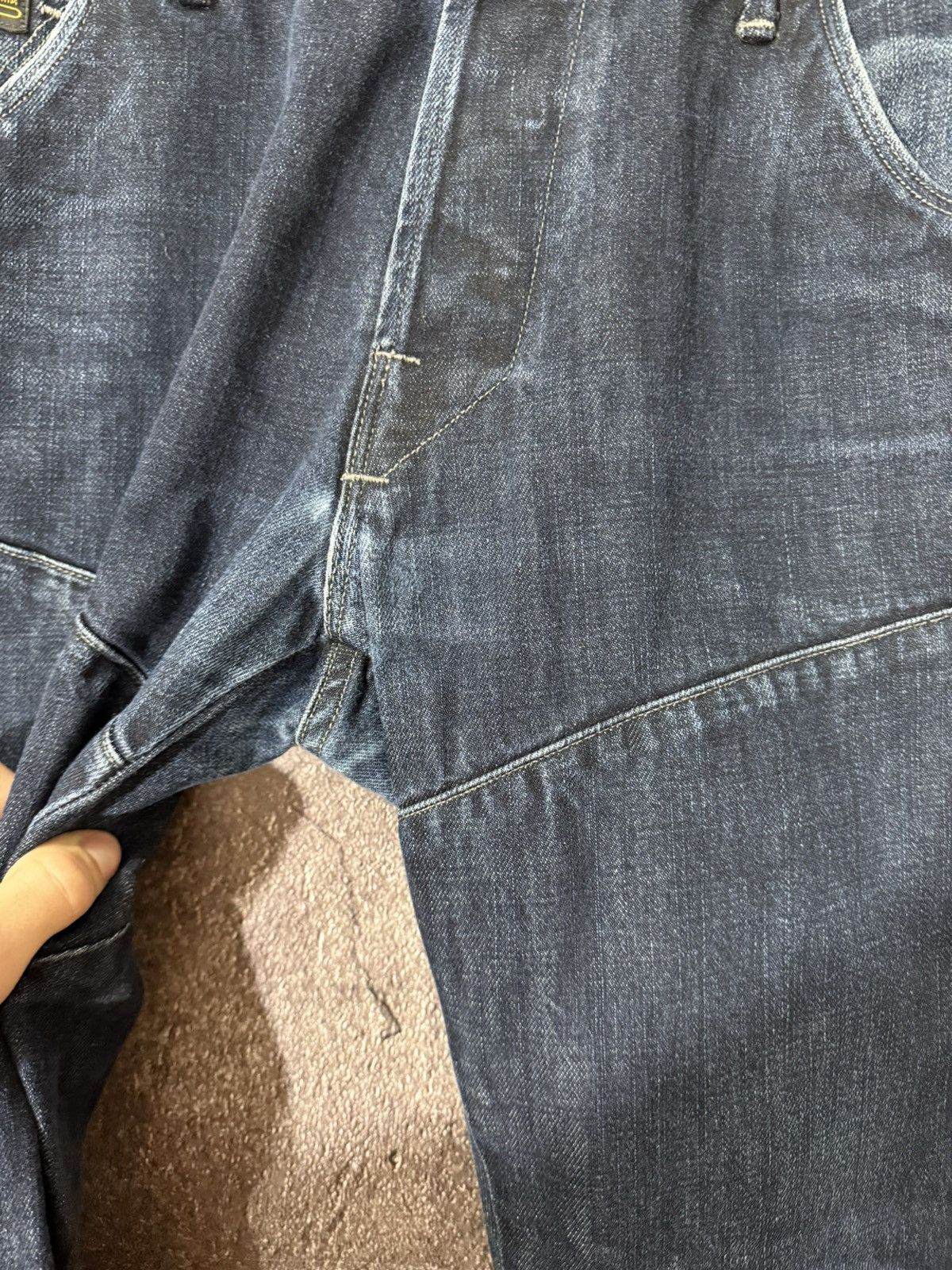 G-Star × Vintage G-STAR Raw Flight Elwood Brooklyn Denim Loose Fit Jeans Size US 33 - 5 Thumbnail