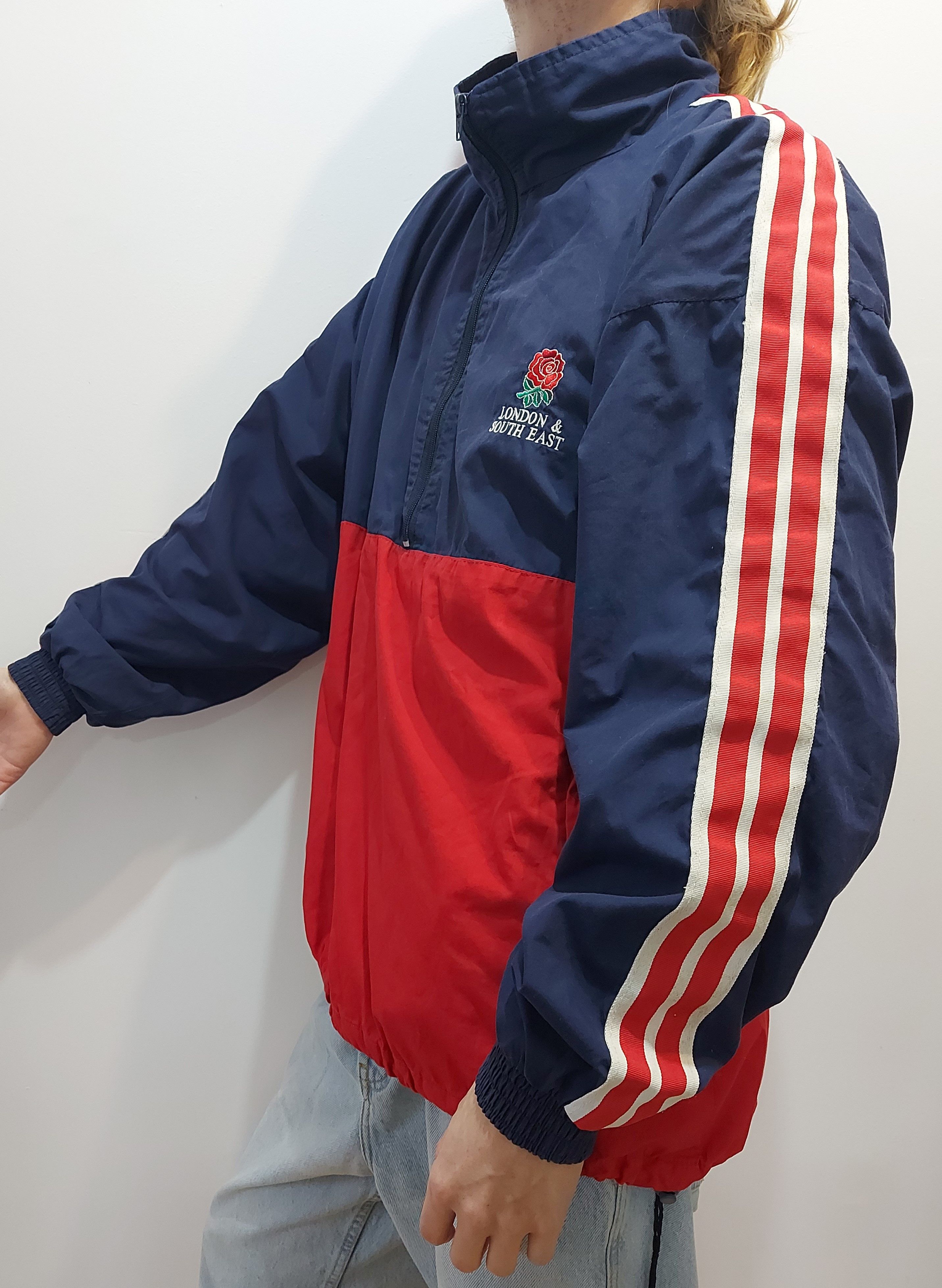 Other London & South East Sport Jacket Blue Red Windbreaker L Size US L / EU 52-54 / 3 - 4 Thumbnail