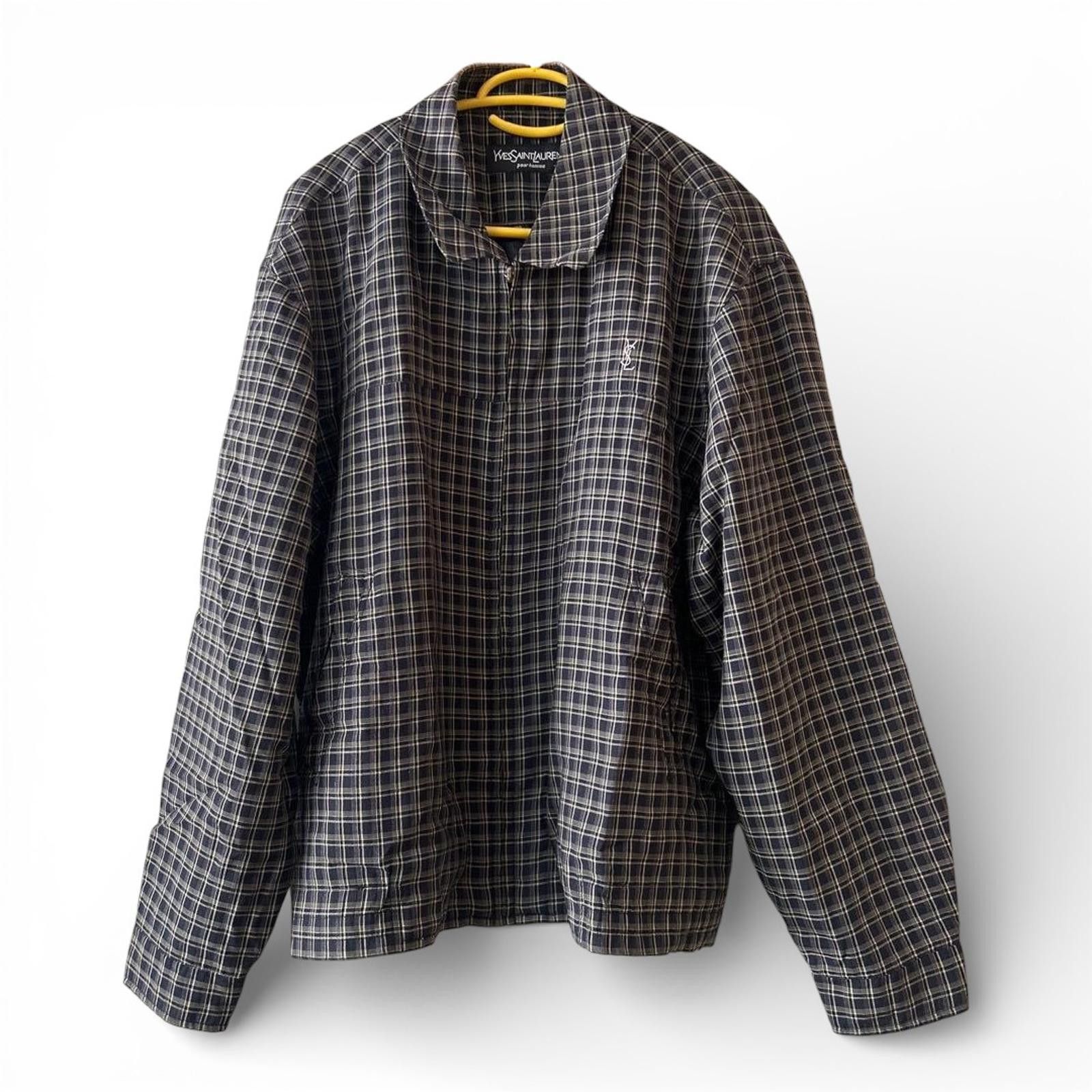 Yves Saint Laurent Yves Saint Laurent - Men's Checked Casual Shirt Jacket Size US M / EU 48-50 / 2 - 2 Thumbnail