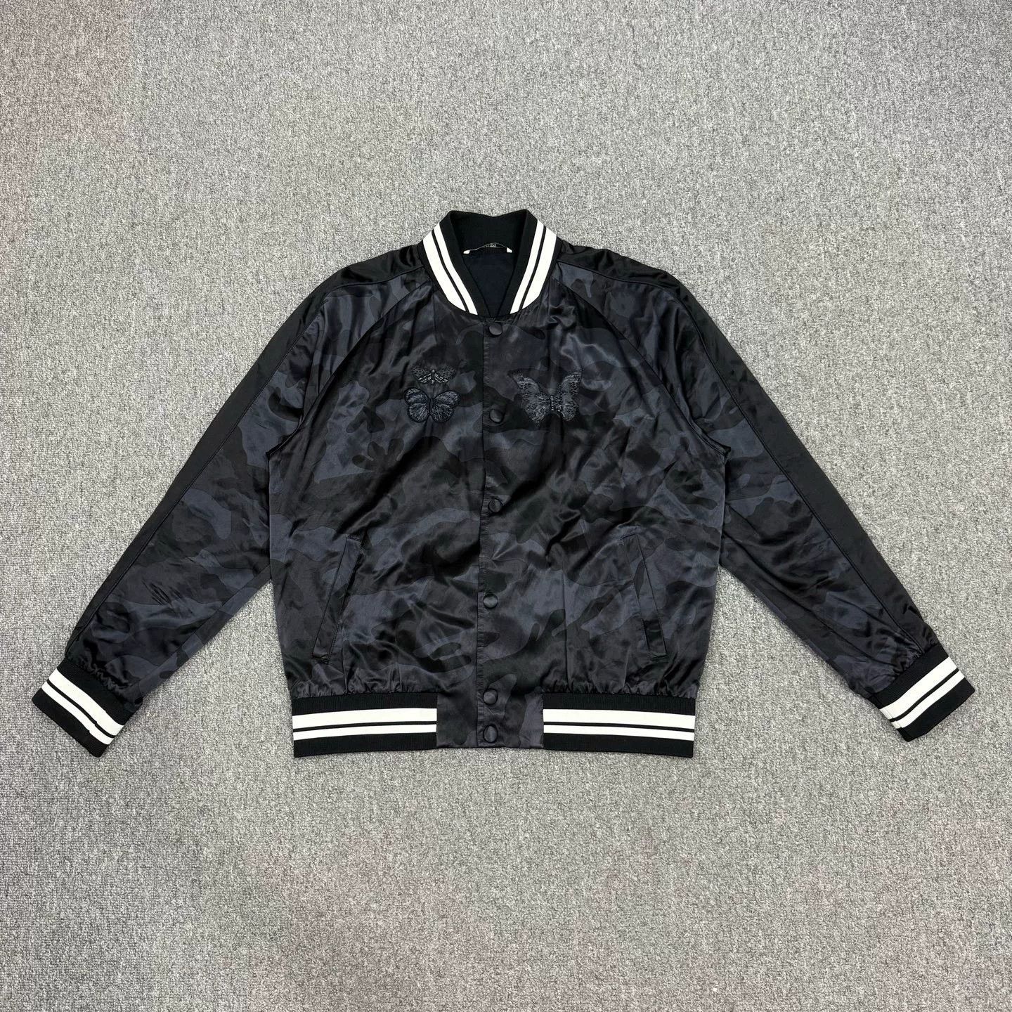 Valentino Valentino Embroidered Butterfly Bomber Jacket Size US XL / EU 56 / 4 - 1 Thumbnail