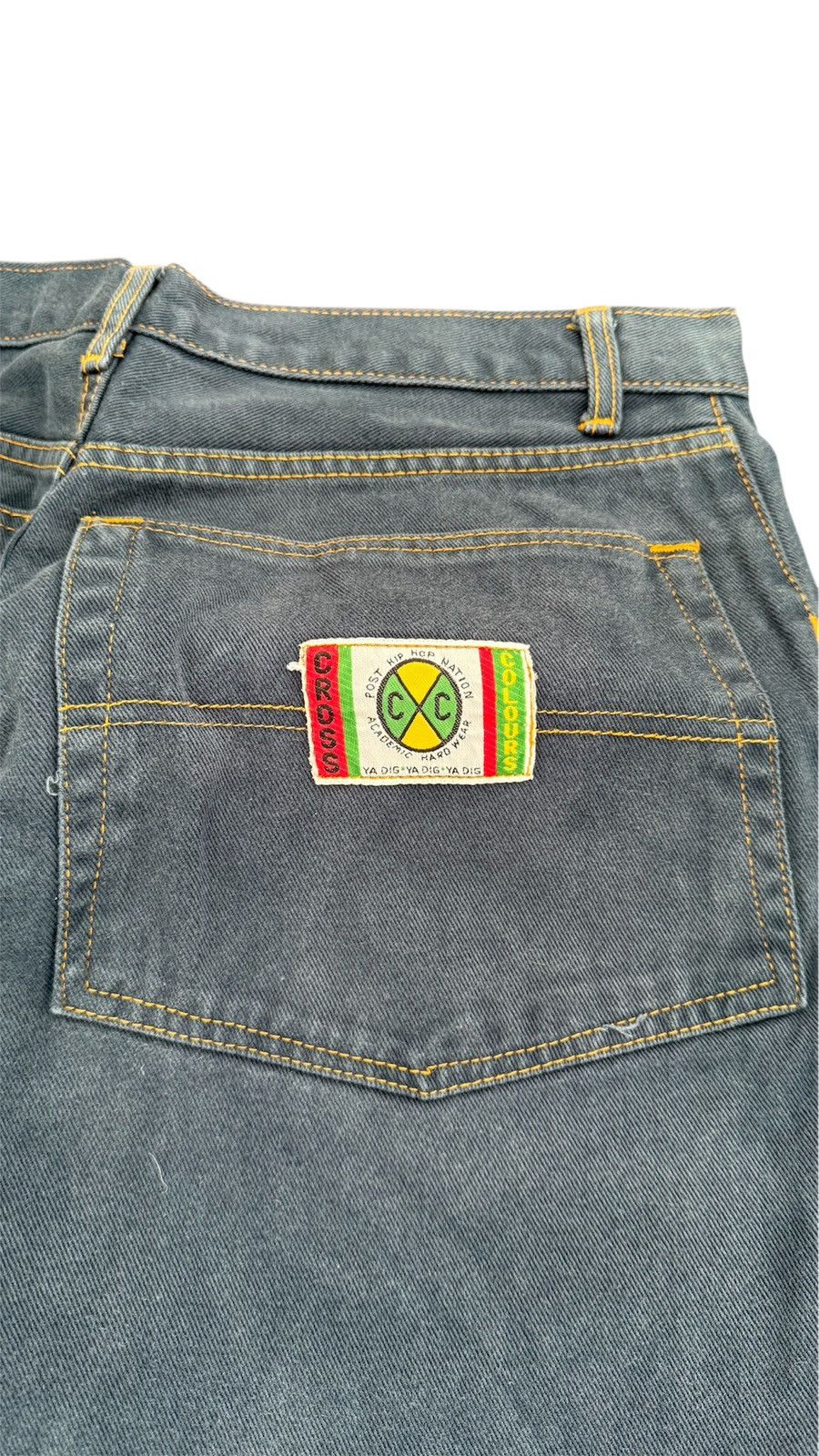 Cross Colours × Vintage Vintage 90s Cross Colours Denim Jeans Size US 36 / EU 52 - 5 Thumbnail