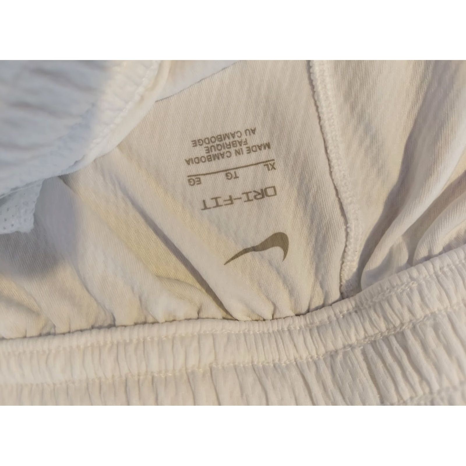 Nike Nike Shorts Athletic Mens XL White Workout Gym Basketball Size US 36 / EU 52 - 4 Thumbnail