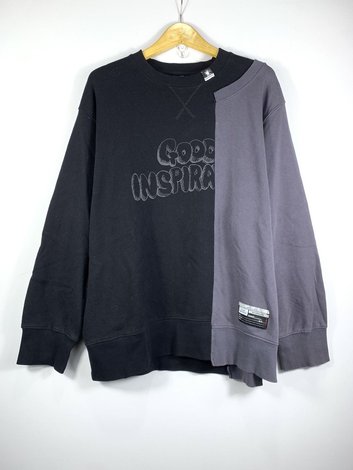 Maison MIHARA YASUHIRO Mihara Yasuhiro Good Inspiration Cut and Sew Crewneck 2Town Size US XL / EU 56 / 4 - 1 Thumbnail
