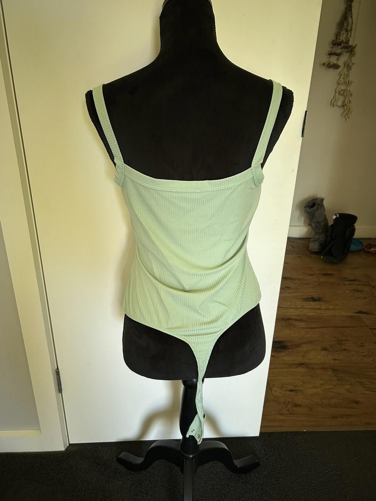 Kokaine Kookai Khaki Pastel Green Bodysuit - Size 2 sz 6 (002) Size XS / US 0-2 / IT 36-38 - 5 Thumbnail