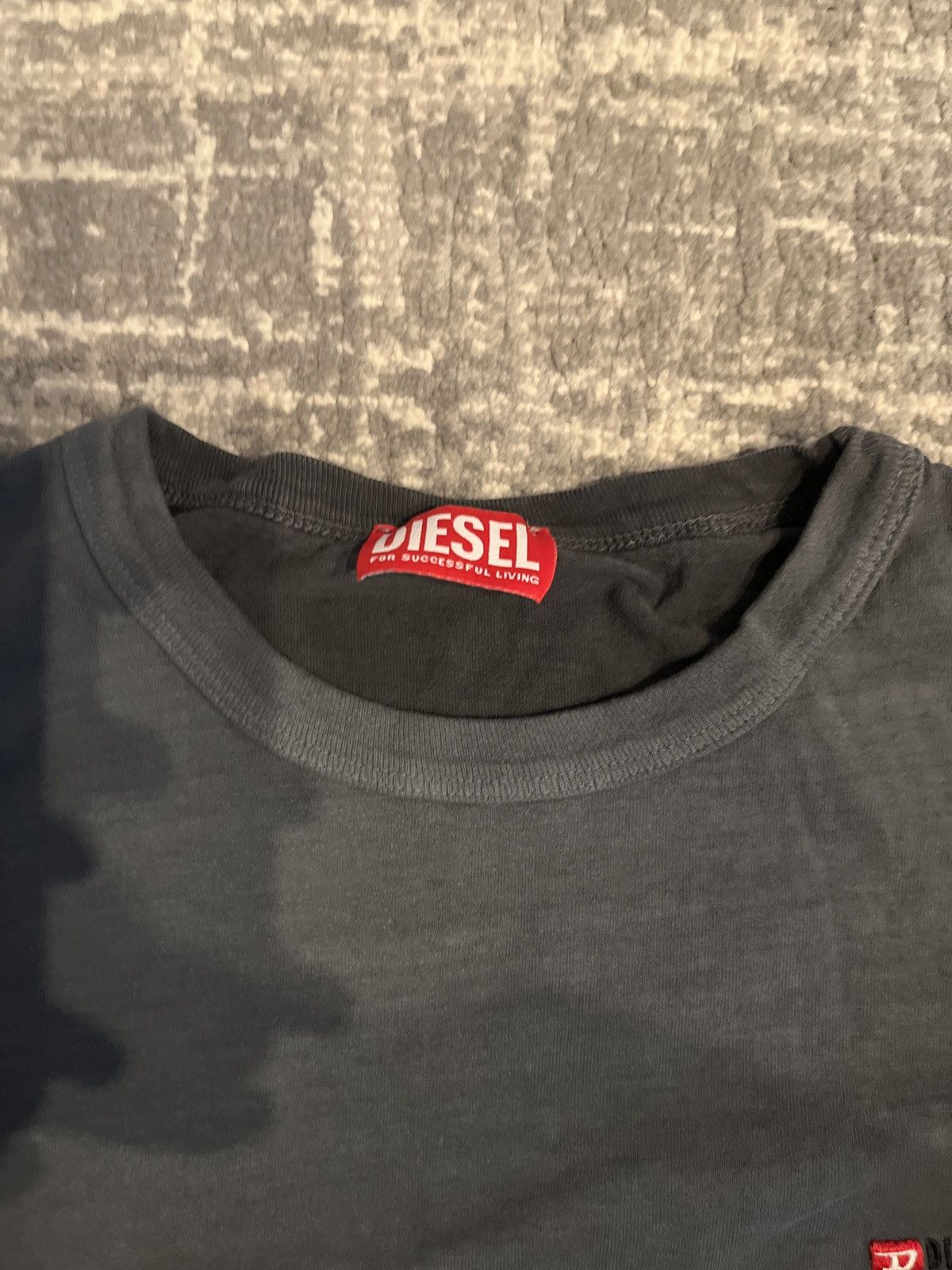 Diesel Diesel Grey Washed Tee Size US L / EU 52-54 / 3 - 1 Thumbnail