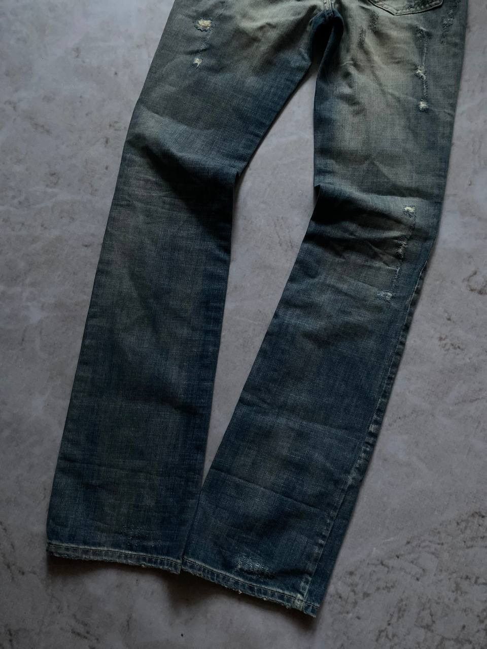 Versace × Versus Versace Vintage Versus Versace Y2K Distressed Jeans Denim Pants Rare Size US 31 - 7 Thumbnail