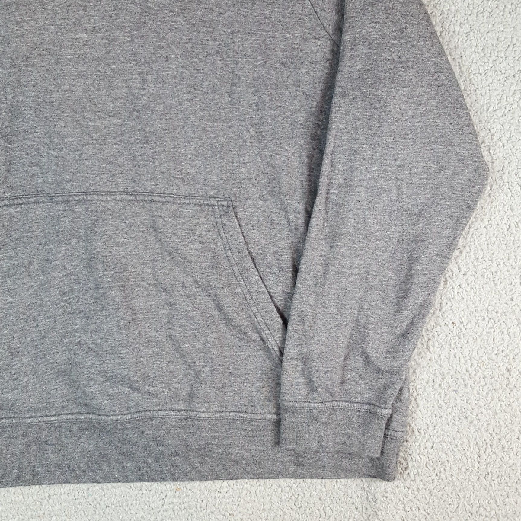 Nike VINTAGE Nike Hoodie Swoosh Pullover Big 2X Gray Crewneck Sweatshirt Men Pullover Hooded 90s Y2K College USA Sportswear Graphic Print Fleece Size US XXL / EU 58 / 5 - 4 Thumbnail