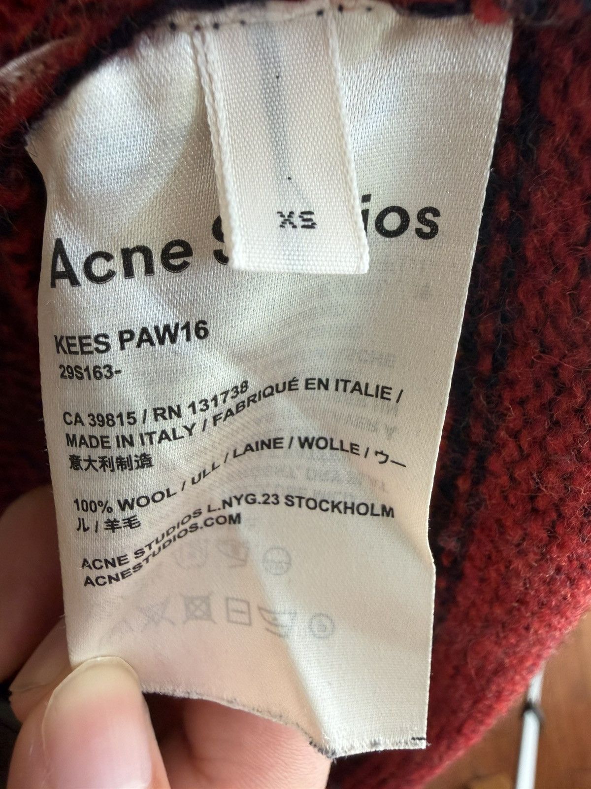 Acne Studios Acne Studios FW16 Kees Striped Sweater Size US XS / EU 42 / 0 - 4 Thumbnail
