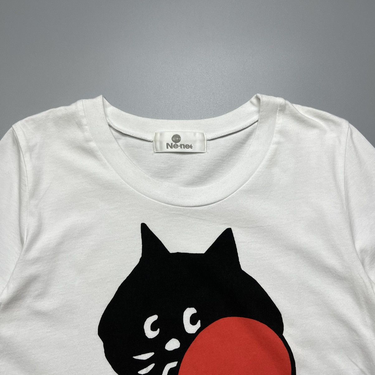Issey Miyake × Japanese Brand × Ne-Net Nenet - Octopus Cat Print - Tshirt Size XS / US 0-2 / IT 36-38 - 4 Thumbnail