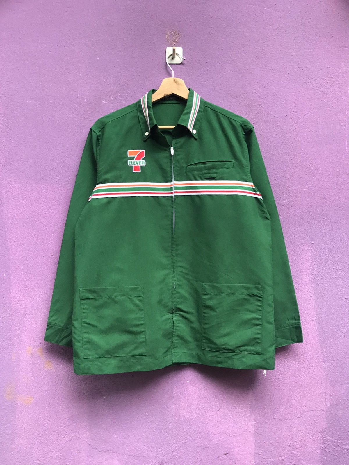 Vintage 7 eleven work shirts embroidery logo