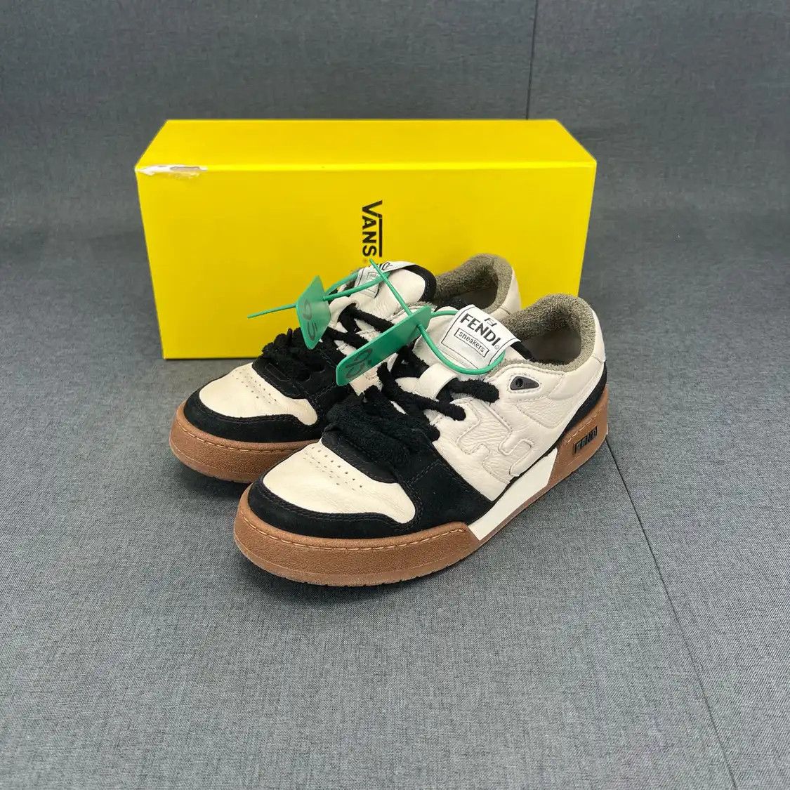 Fendi FENDI white synthetic Women's casual sneakers 37.5 Size US 7.5 / IT 37.5 - 1 Thumbnail
