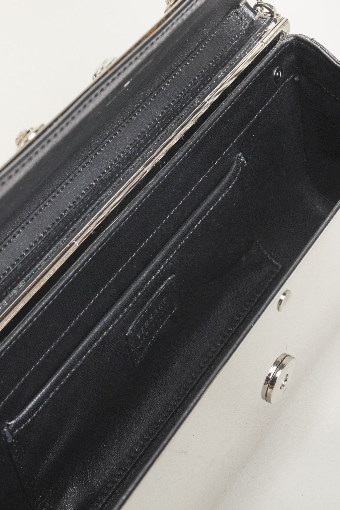 Versace Versace Runway Medusa Silver Metal Clutch Size ONE SIZE - 11 Thumbnail