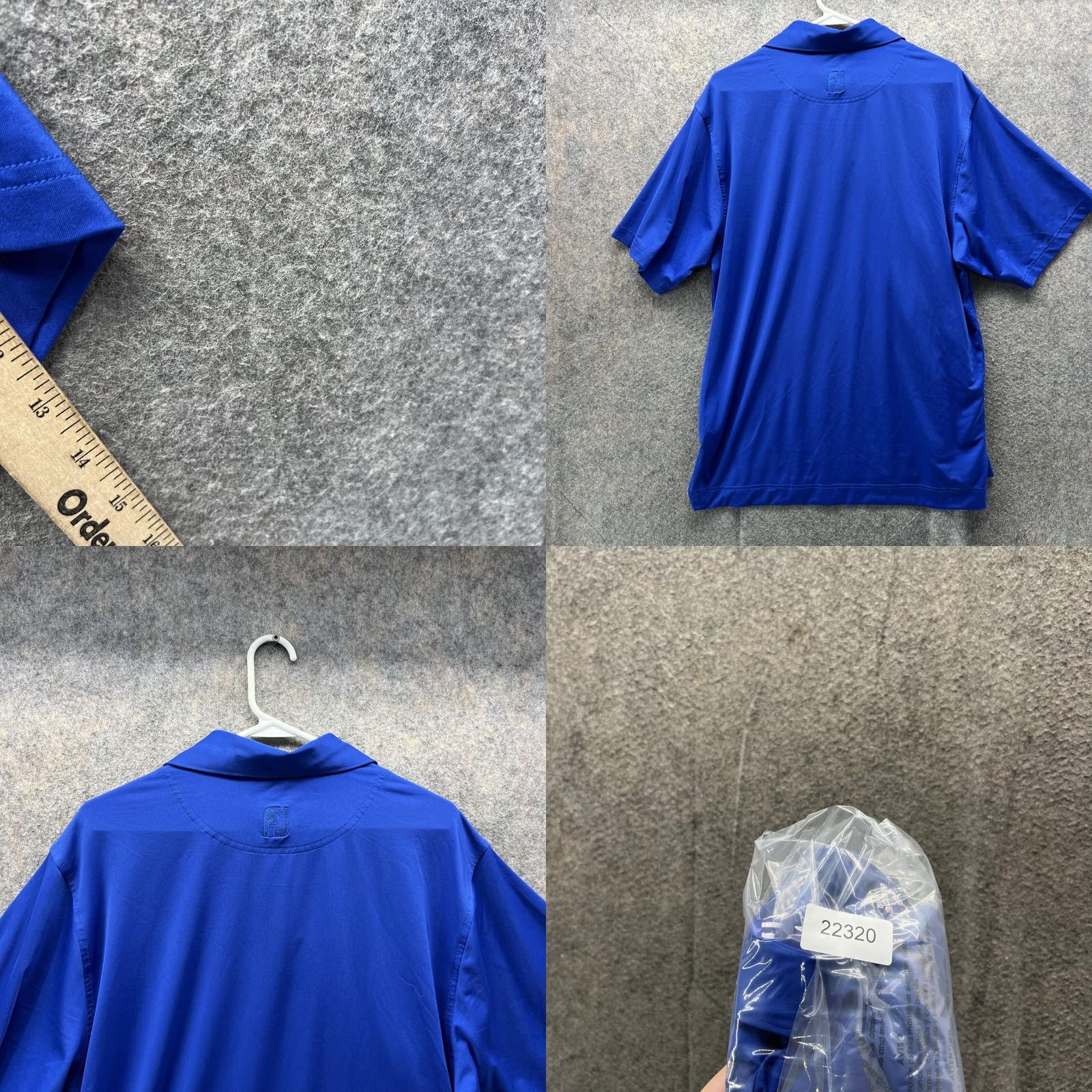 Footjoy VINTAGE FootJoy Polo Shirt Men Medium Royal Blue River Hills Country Club Preppy Golf Size US M / EU 48-50 / 2 - 8 Thumbnail