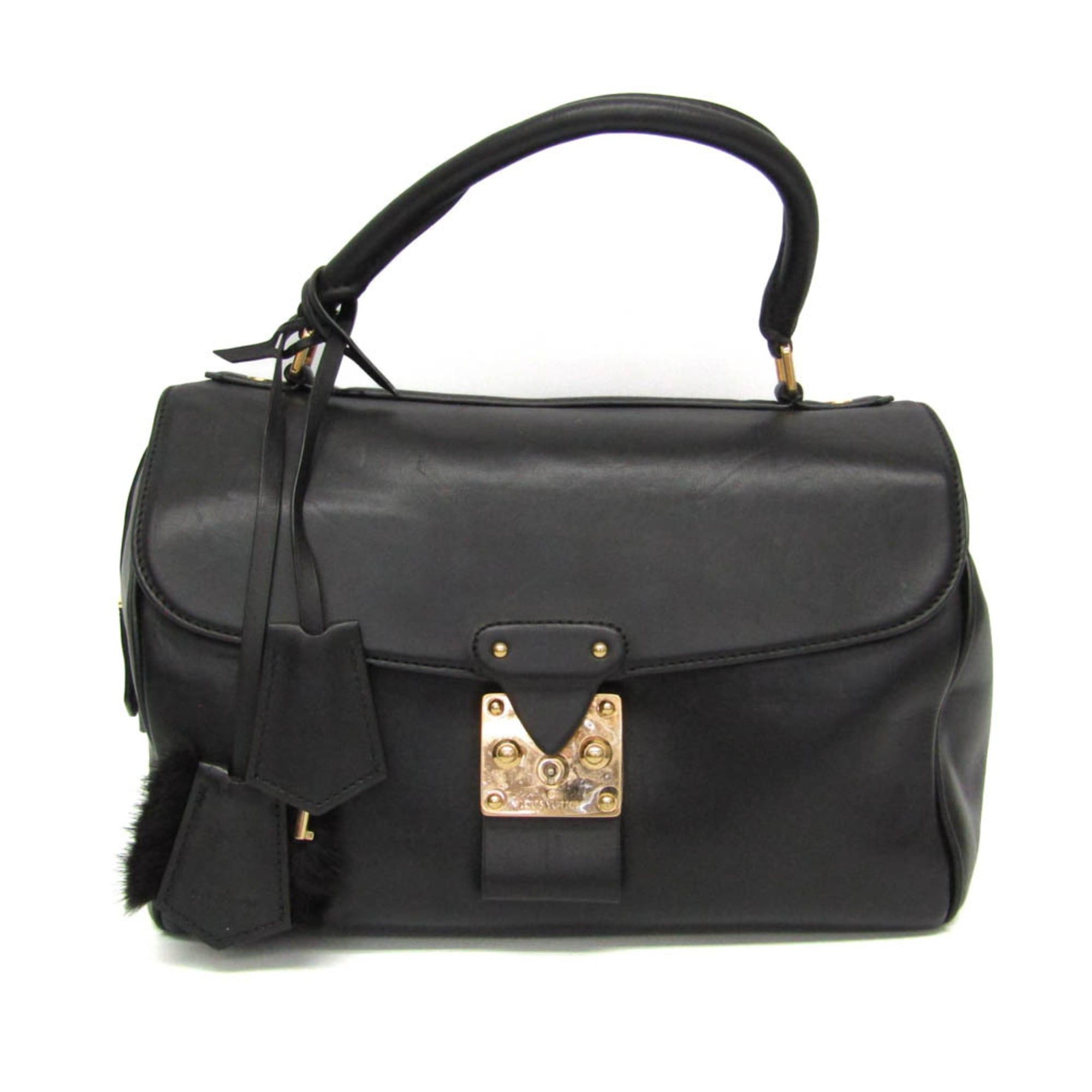 Louis Vuitton Louis Vuitton Cuir Orfevre Neo Speedy PM Women's Handbag Black Size ONE SIZE - 1 Thumbnail