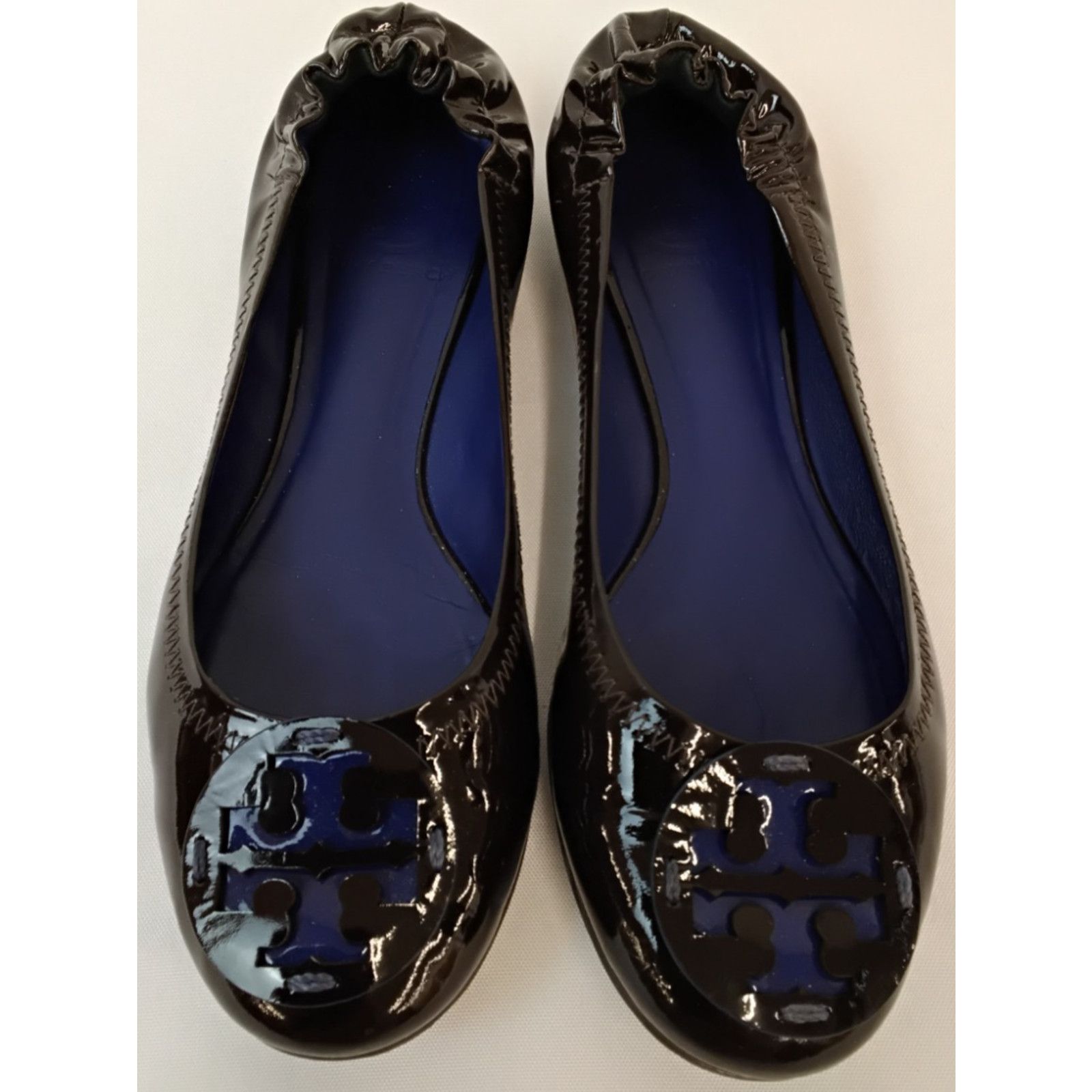 Tory Burch Tory Burch Reva Ballet Flats Women's 6.5M Brown Patent Size US 6.5 / IT 36.5 - 2 Thumbnail