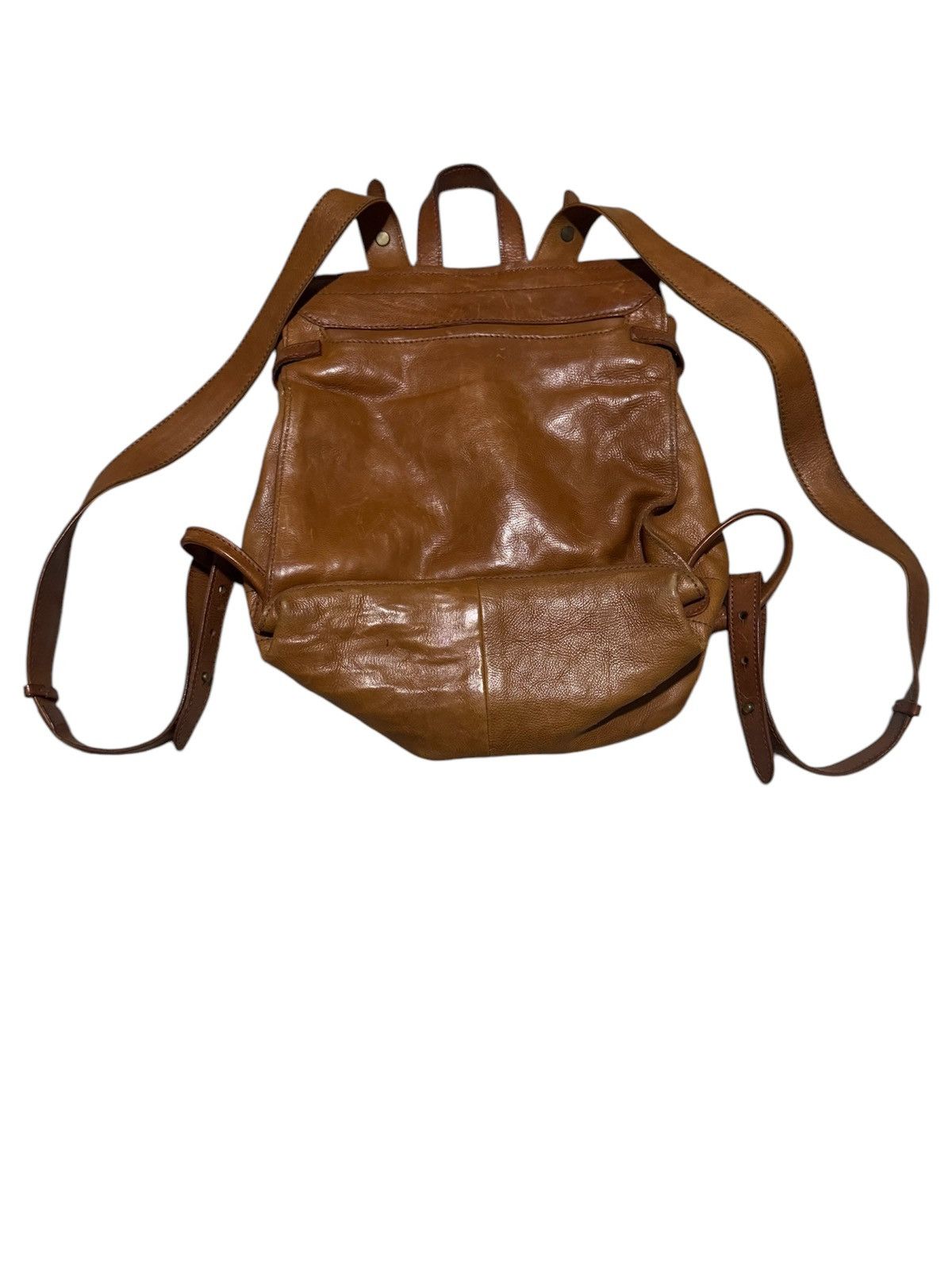 Genuine Leather × Jean Paul Gaultier Genten Riri Zipper Leather Rucksack Backpack Size ONE SIZE - 2 Thumbnail