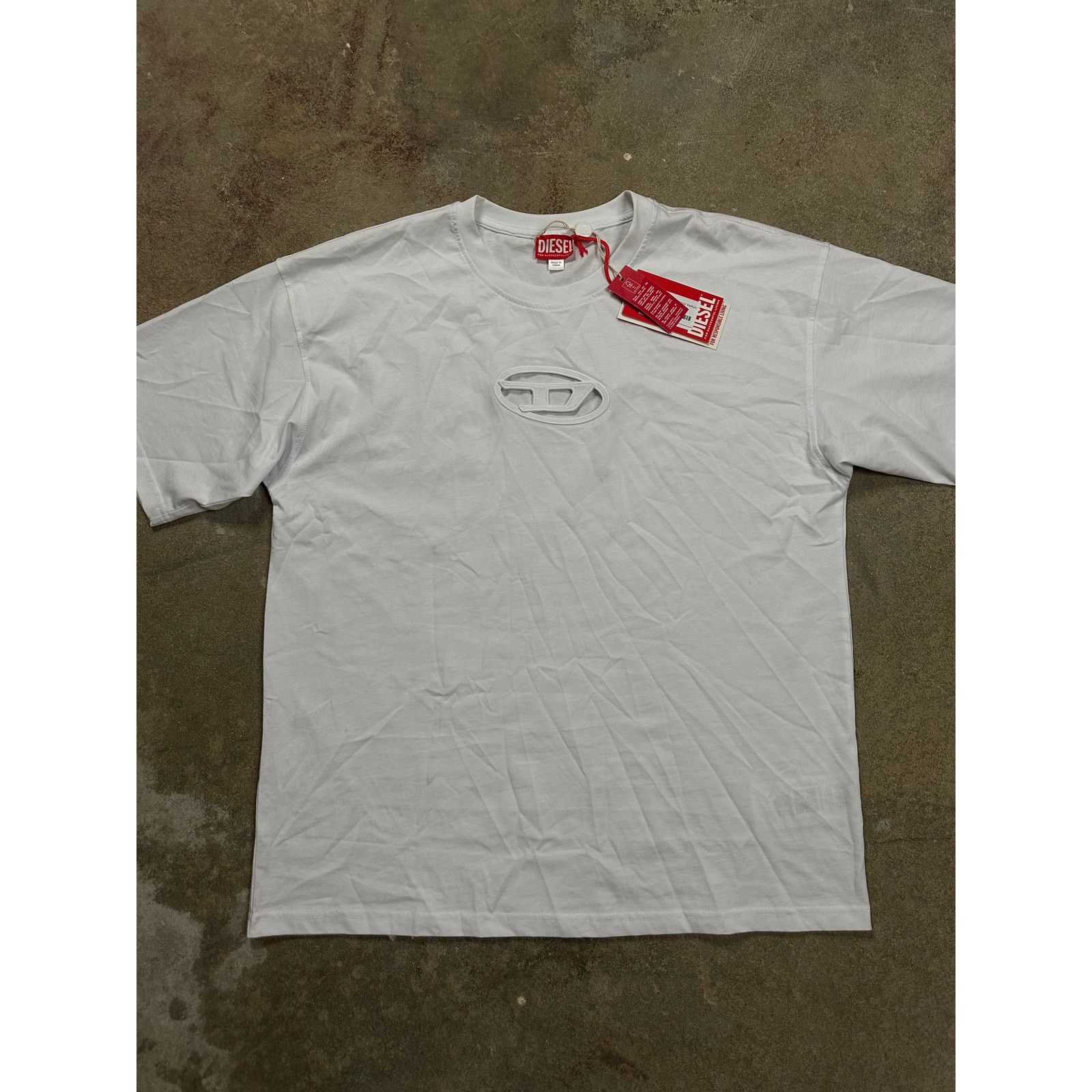 Diesel Oversized Tee White New With Tags