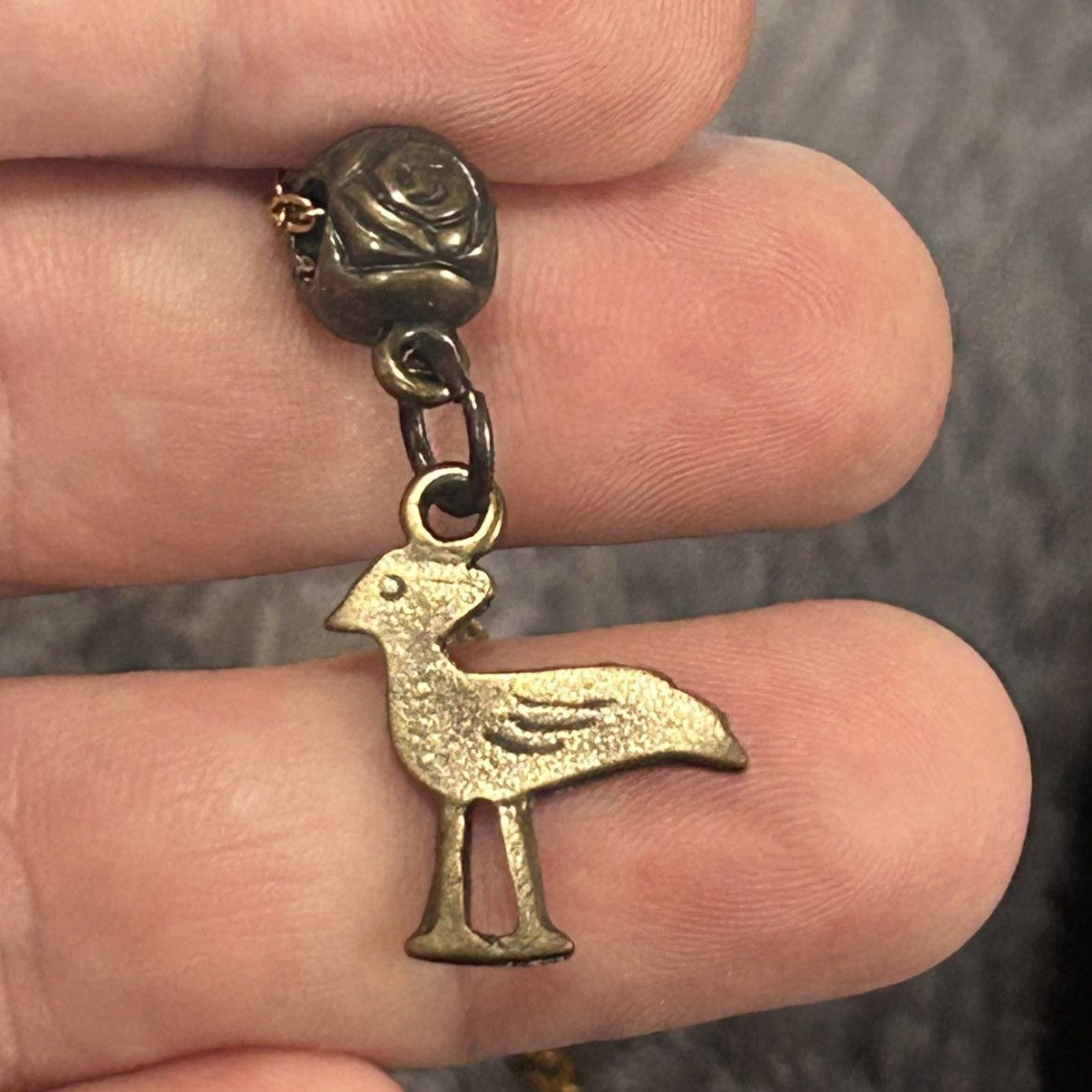 Handmade Handcrafted brass Kalevala waterfowl of Hattula necklace Size ONE SIZE - 7 Thumbnail