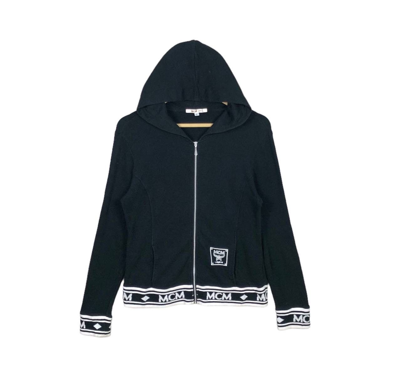 MCM Authentic MCM Stripe Logo Hoodie Sweatshirt Zipper Size US M / EU 48-50 / 2 - 1 Thumbnail