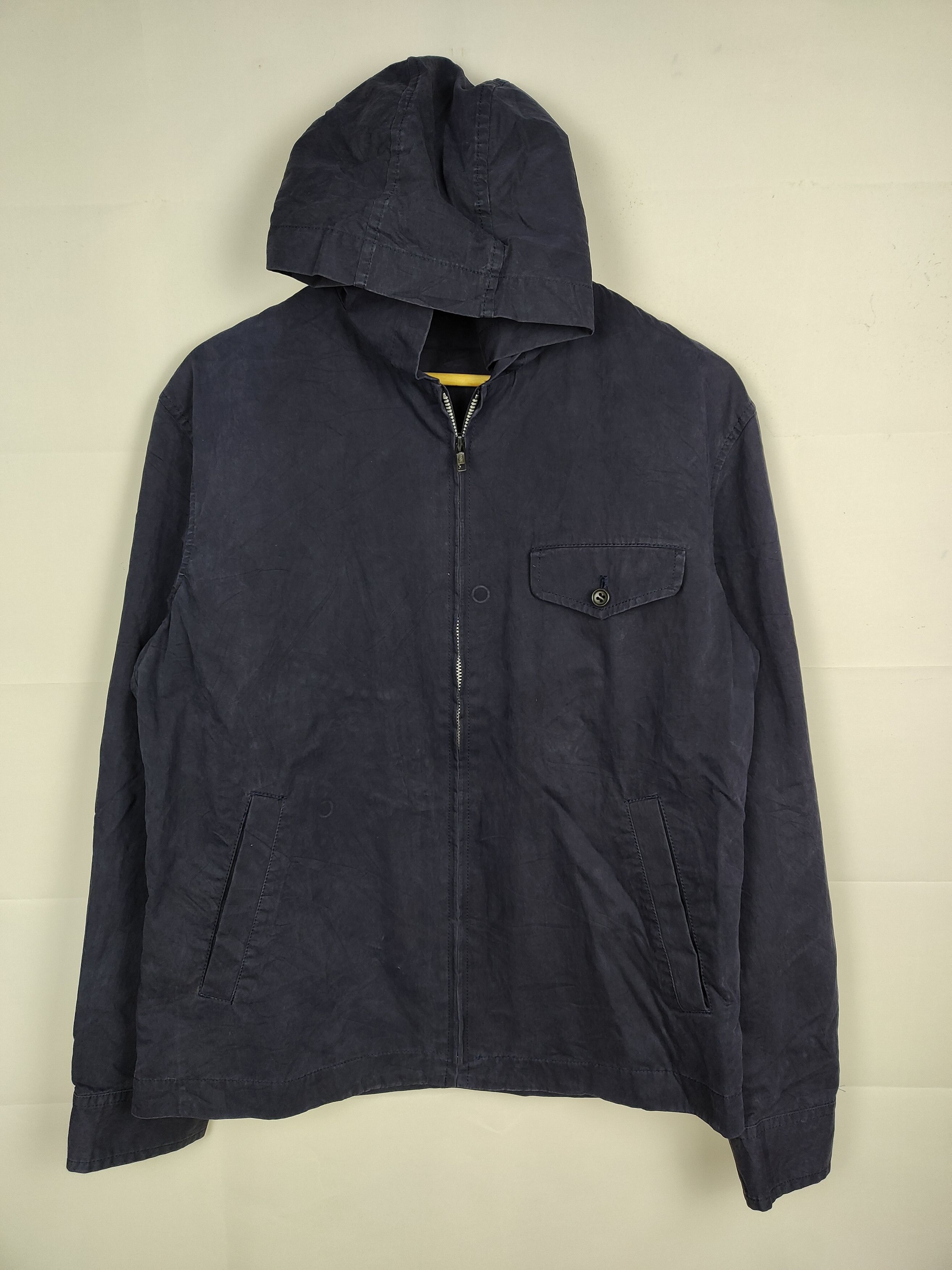 Vtg Issey Miyake Denim Hood Jacket size M japan streetwear