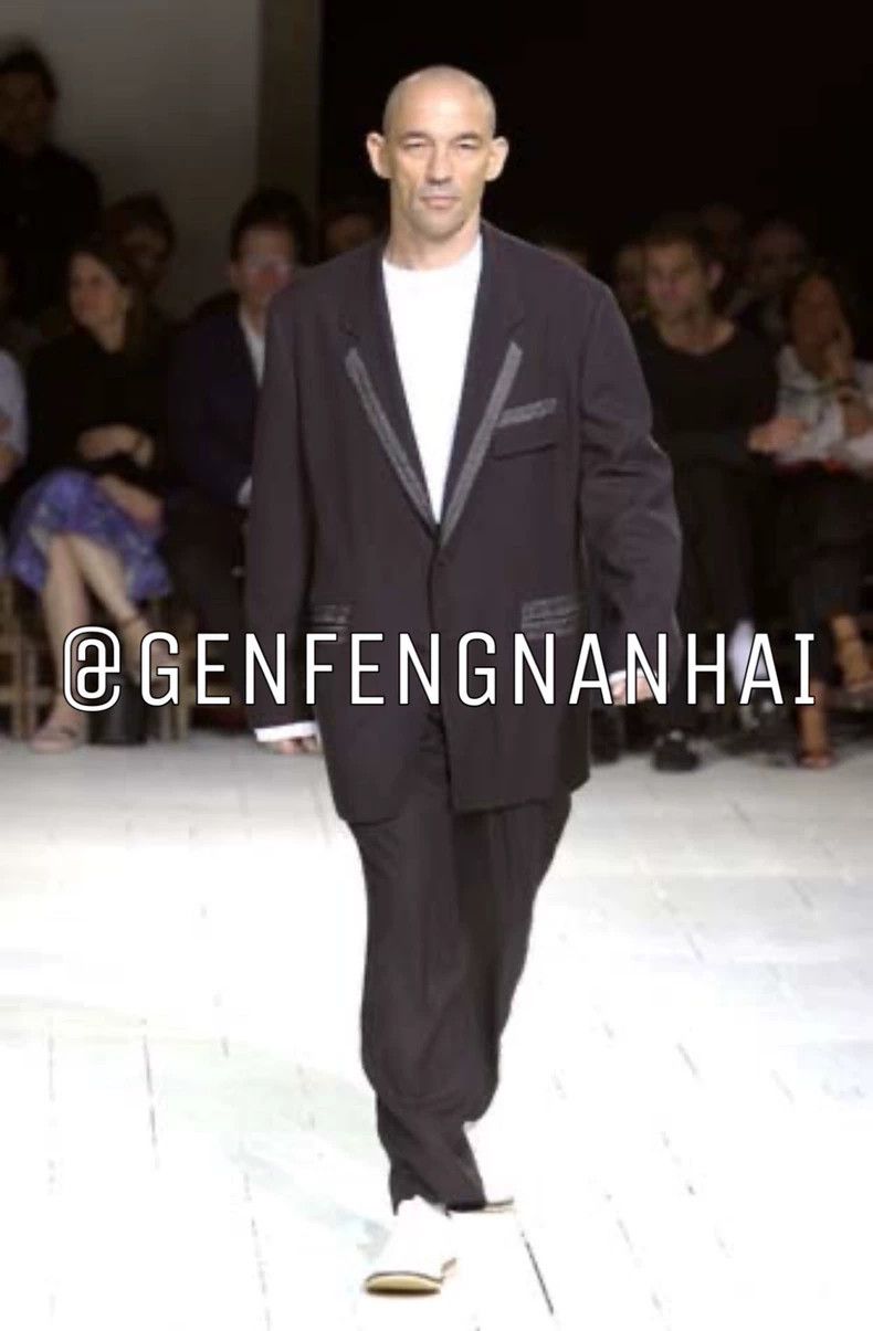 Yohji Yamamoto Yohji Yamamoto size 3 03 SS Lace Woven Belt Suit 2501-Nexta Size 38R - 4 Thumbnail