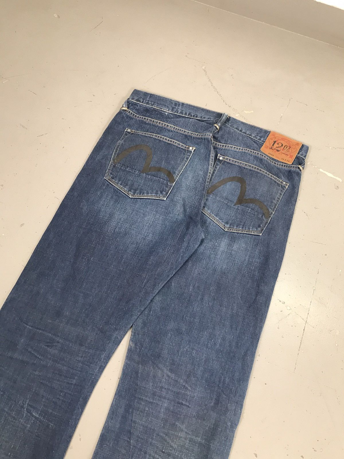 Japanese Brand × Vintage Vintage Evisu salvage loose fit denim Size US 36 / EU 52 - 9 Thumbnail
