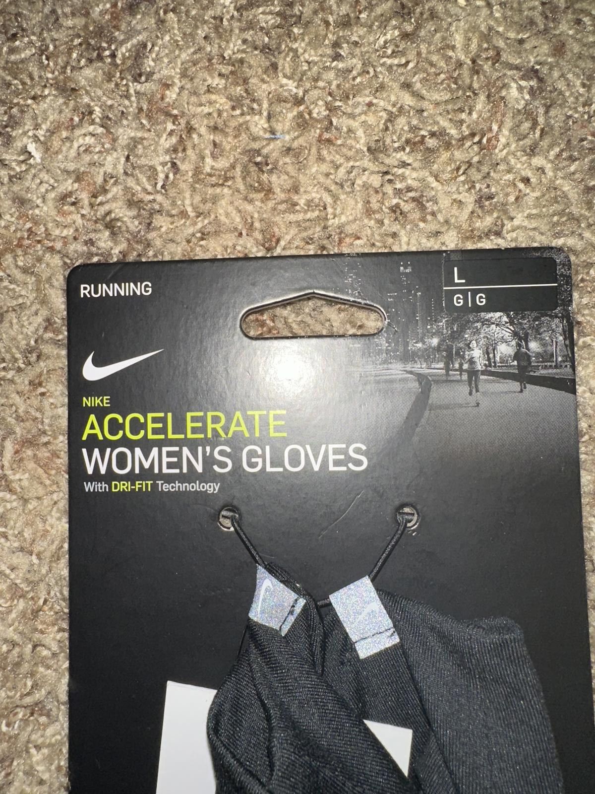 Nike Nike Accelerate Womens Running Gloves Size ONE SIZE - 10 Thumbnail