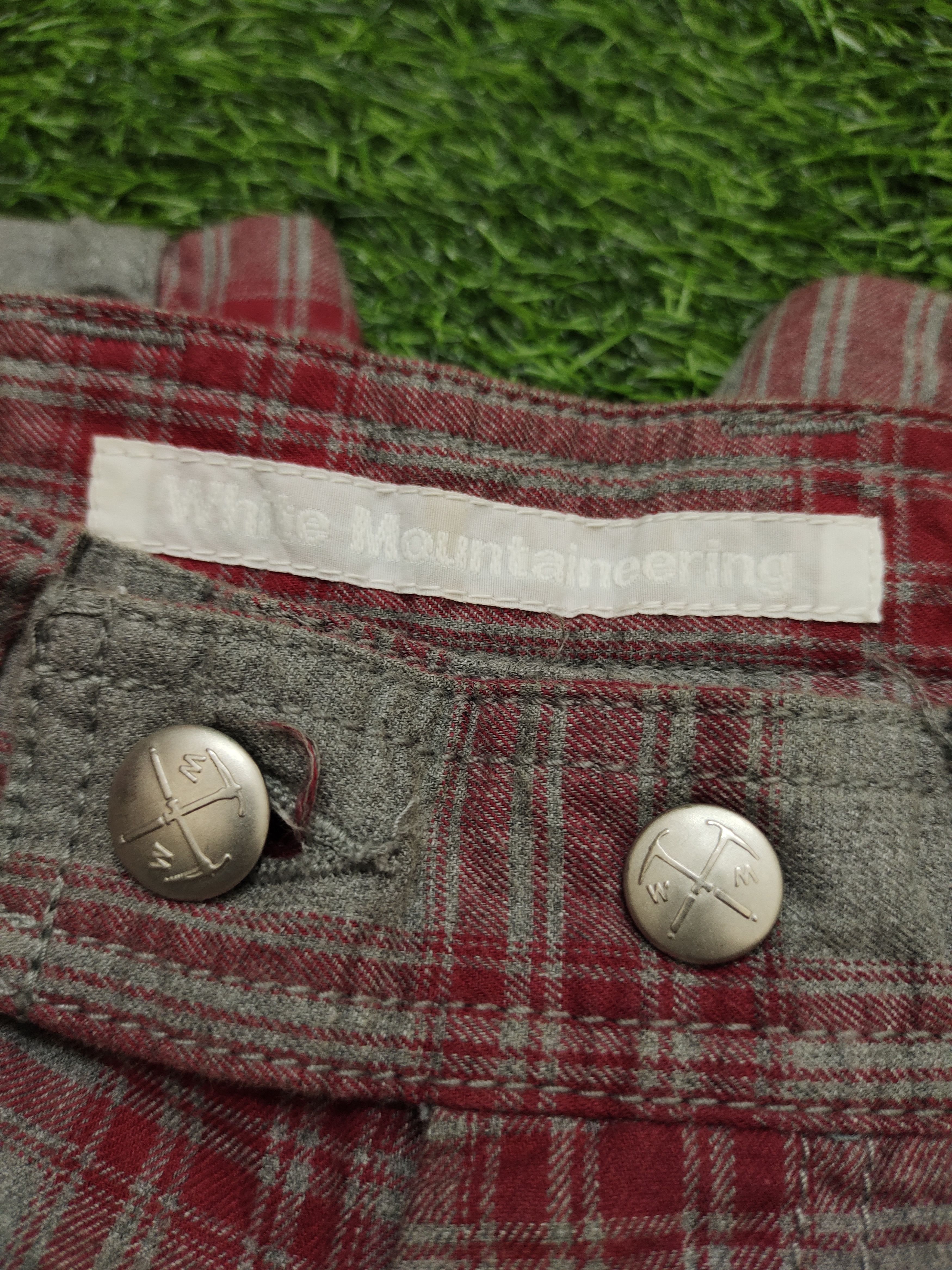 White Mountaineering White Mountaineering Japan Checkered Plaid Short Pants Size US 31 - 14 Thumbnail