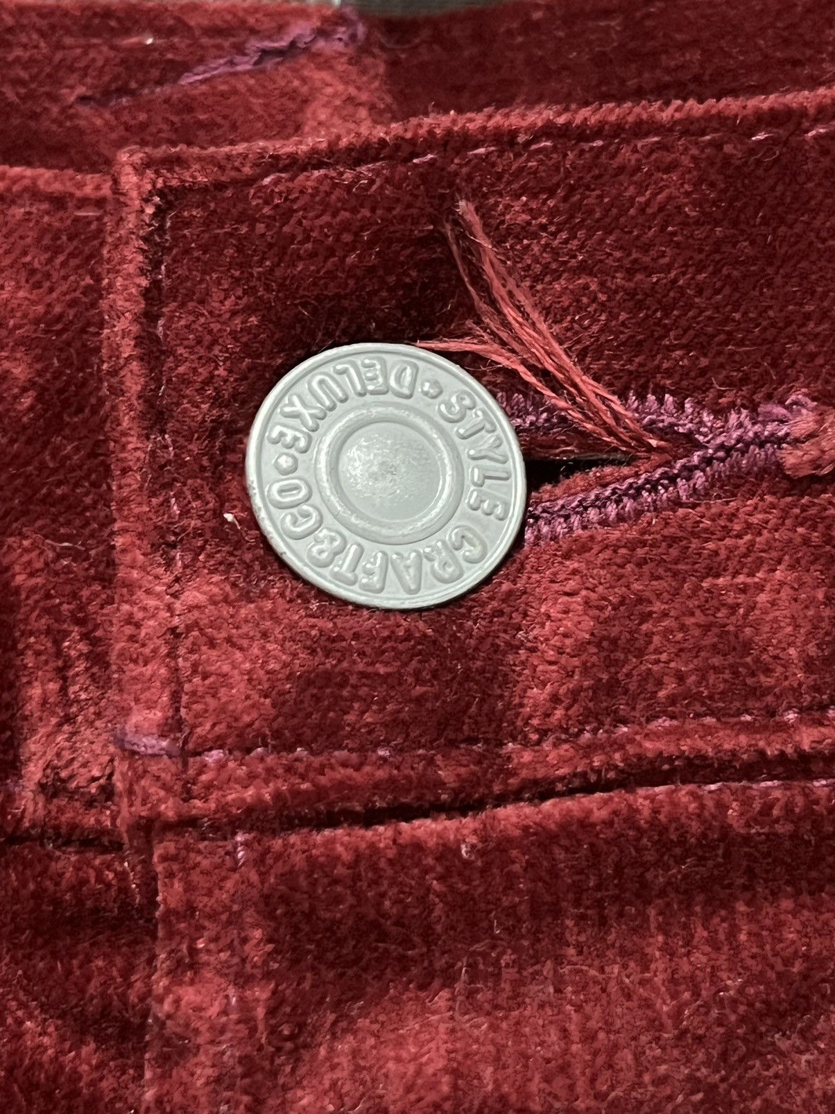 Evisu × Japanese Brand RARE! Evisu Japan Maroon Corduroy Pants Size US 35 - 5 Thumbnail