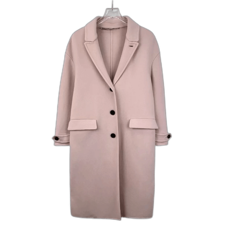 Burberry Burberry Pink Wool Single-Breasted Coat Size US XS / EU 42 / 0 - 1 Thumbnail