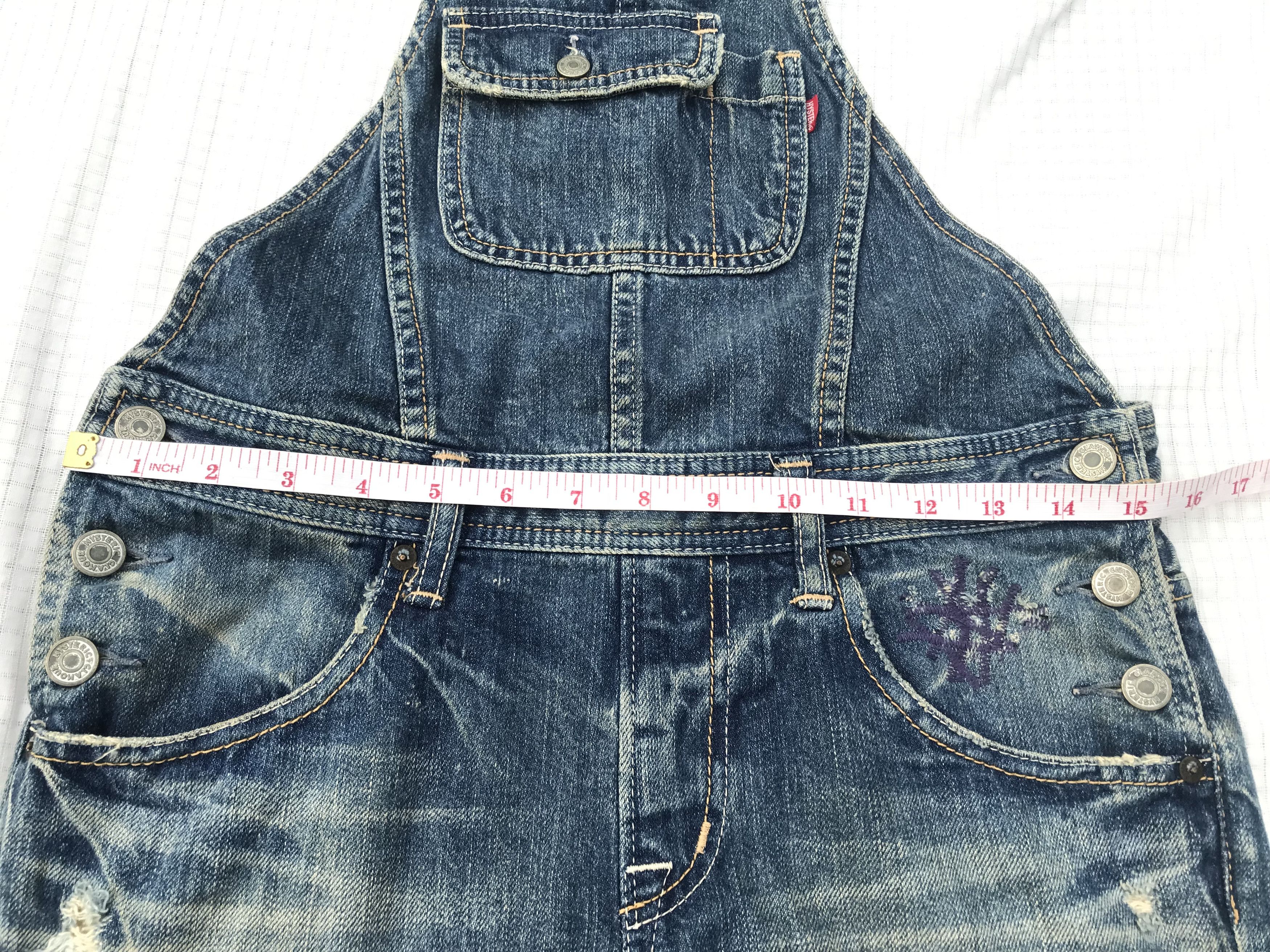 Hysteric Glamour × Japanese Brand (P83) Hysteric Glamour Denim Overall Bib Shorts Sz M Size 30" / US 8 / IT 44 - 16 Thumbnail