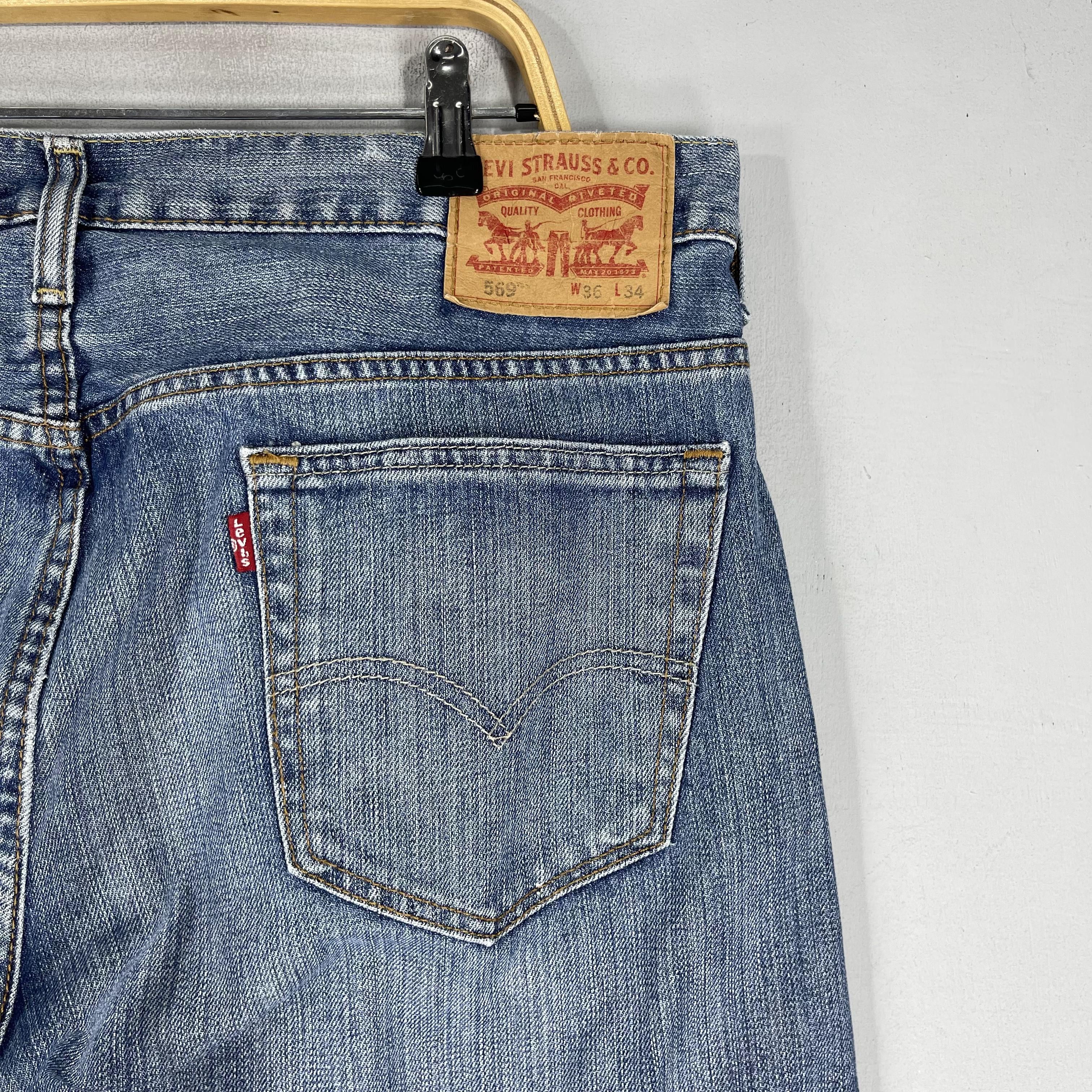 Levi's × Vintage W38 L33 Vintage Levis 569 High Rise Loose Straight Fit Jeans Size US 38 / EU 54 - 8 Thumbnail