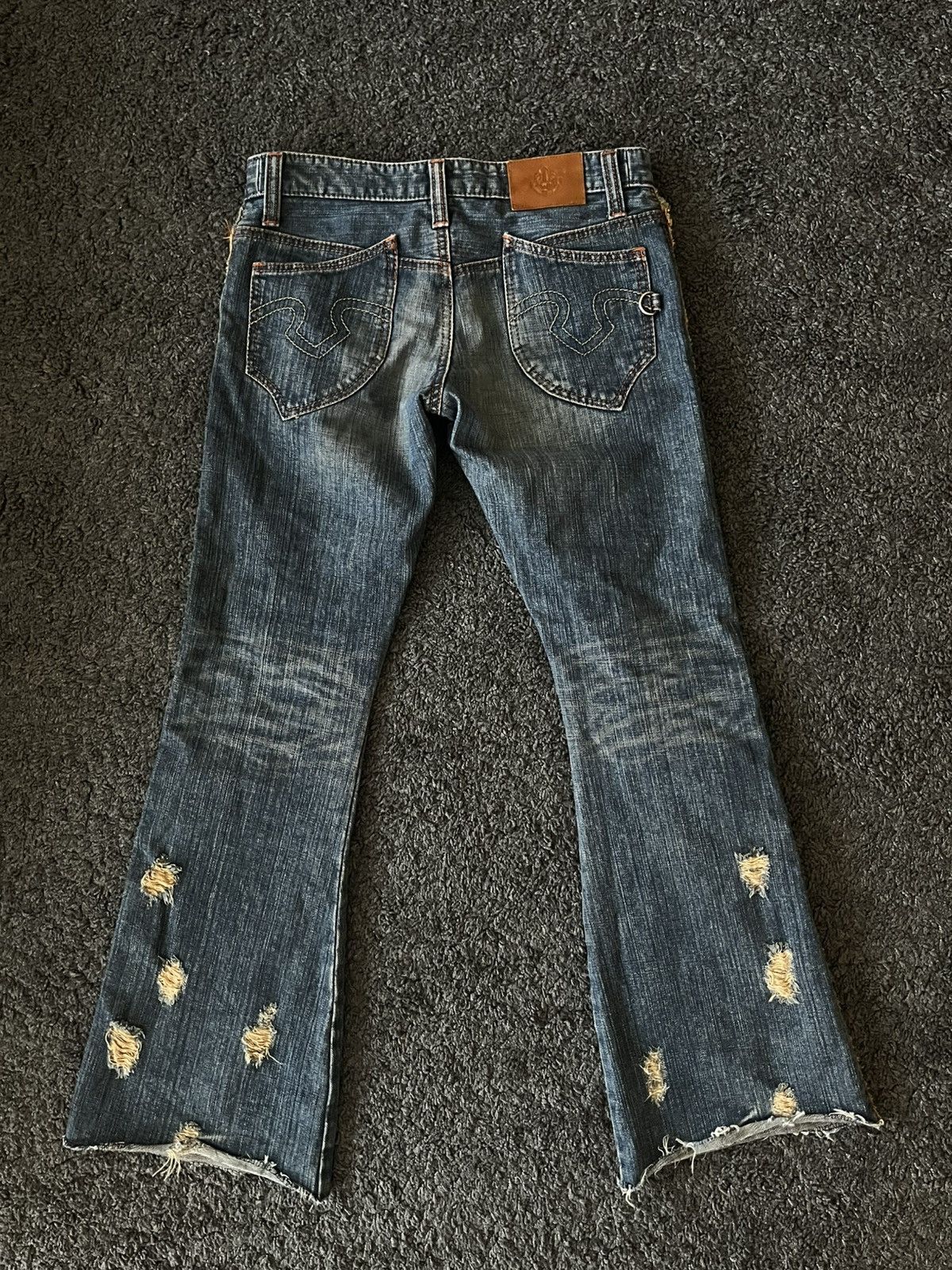Obelisk Obelisk SS06 mudwashed fringe denim Size US 27 - 6 Thumbnail