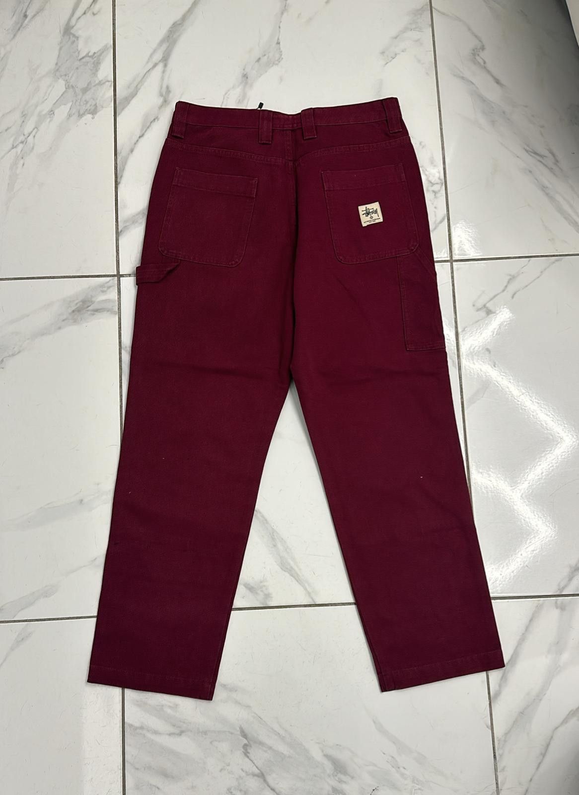 Stussy × Vintage Stussy Sample Doublee Knee Wine Size 32 Size US 32 / EU 48 - 1 Thumbnail