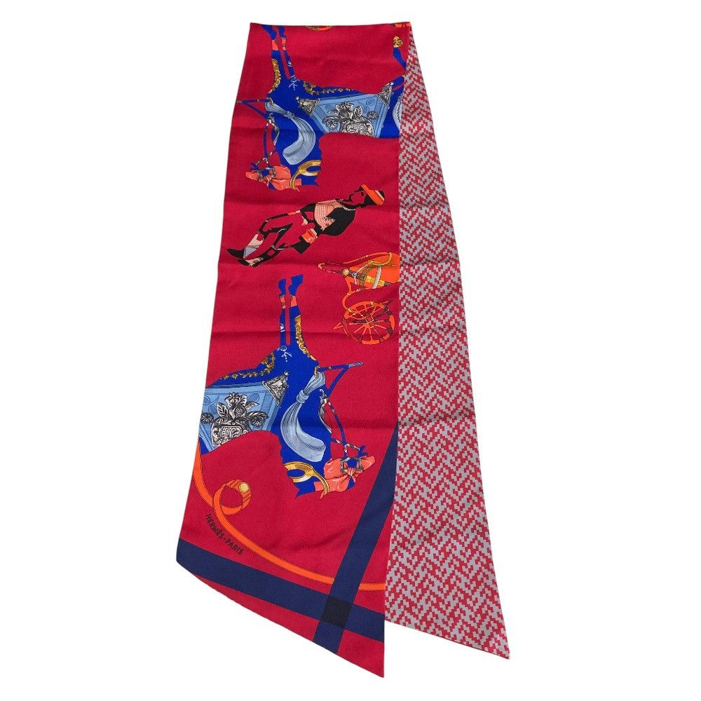 Hermes Hermes Hermès TOUT EN CARRE Silk Maxi Twilly Textile Scarf DUTY FREE for USA Size ONE SIZE - 1 Thumbnail