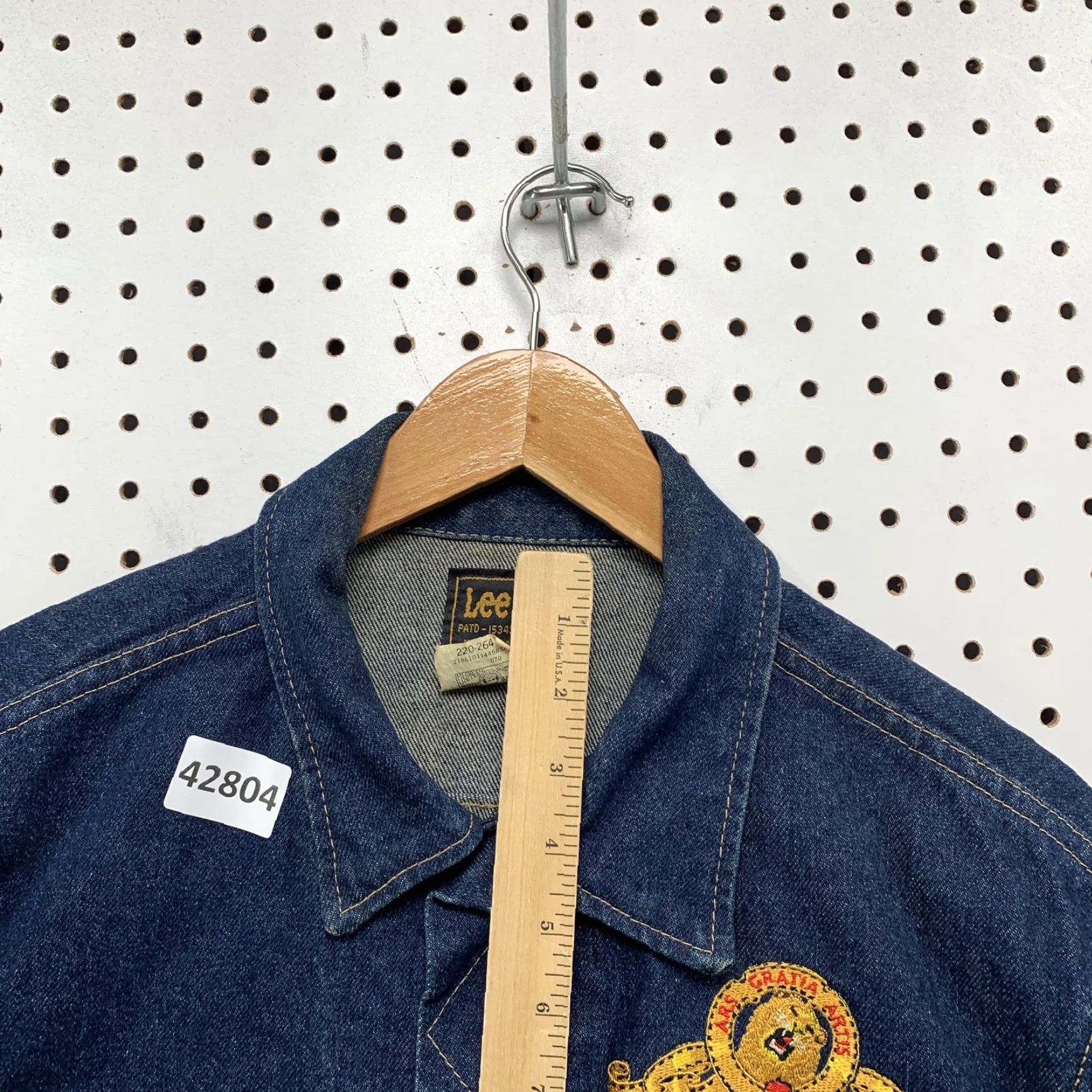 Lee VINTAGE Lee Denim Jacket Bomber Medium Blue Cotton 70s USA Mens Size US M / EU 48-50 / 2 - 5 Thumbnail