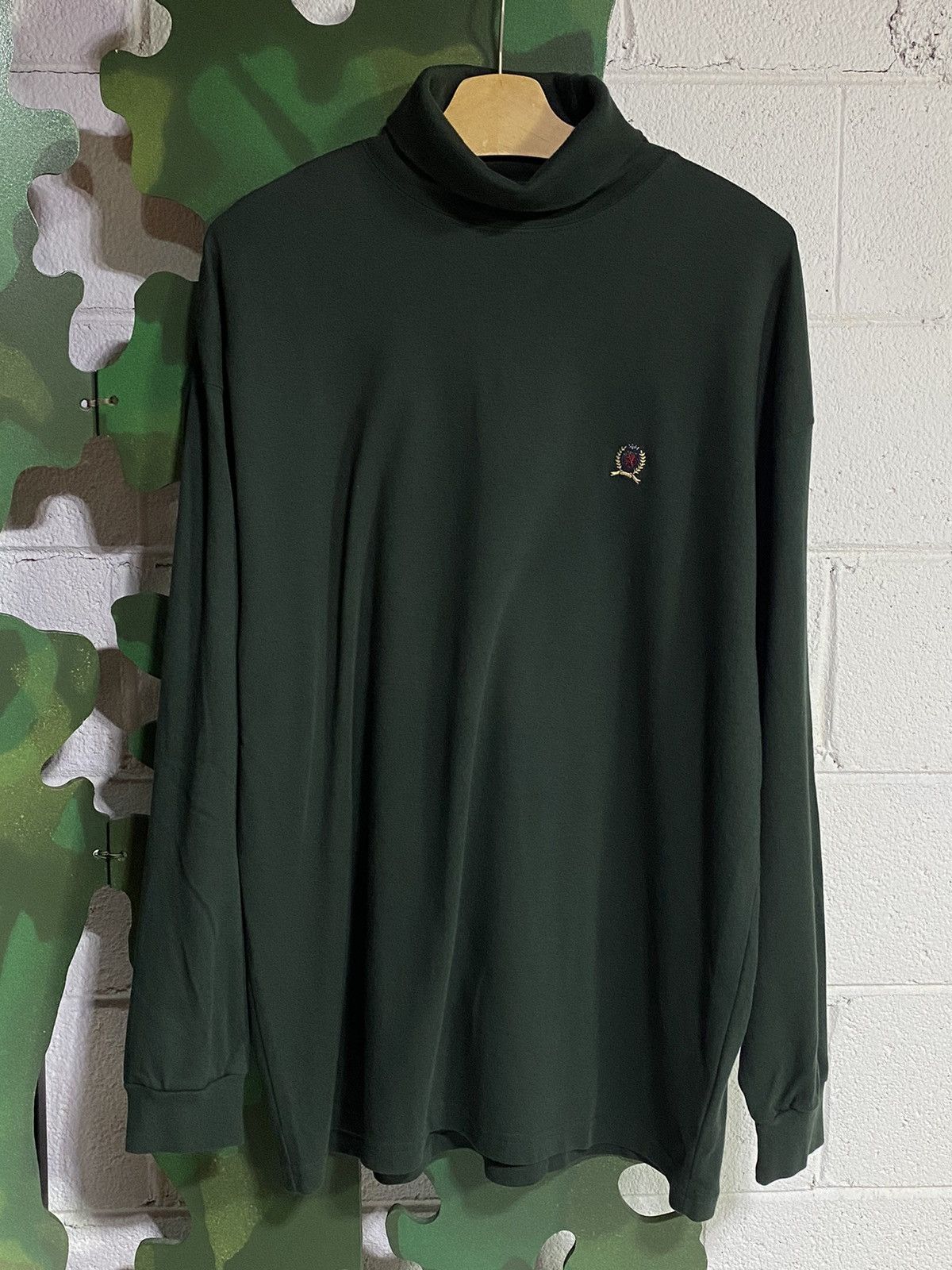 Tommy Hilfiger × Vintage 90s Tommy Hilfiger Turtle Neck (sz XXL) Size US XXL / EU 58 / 5 - 1 Thumbnail