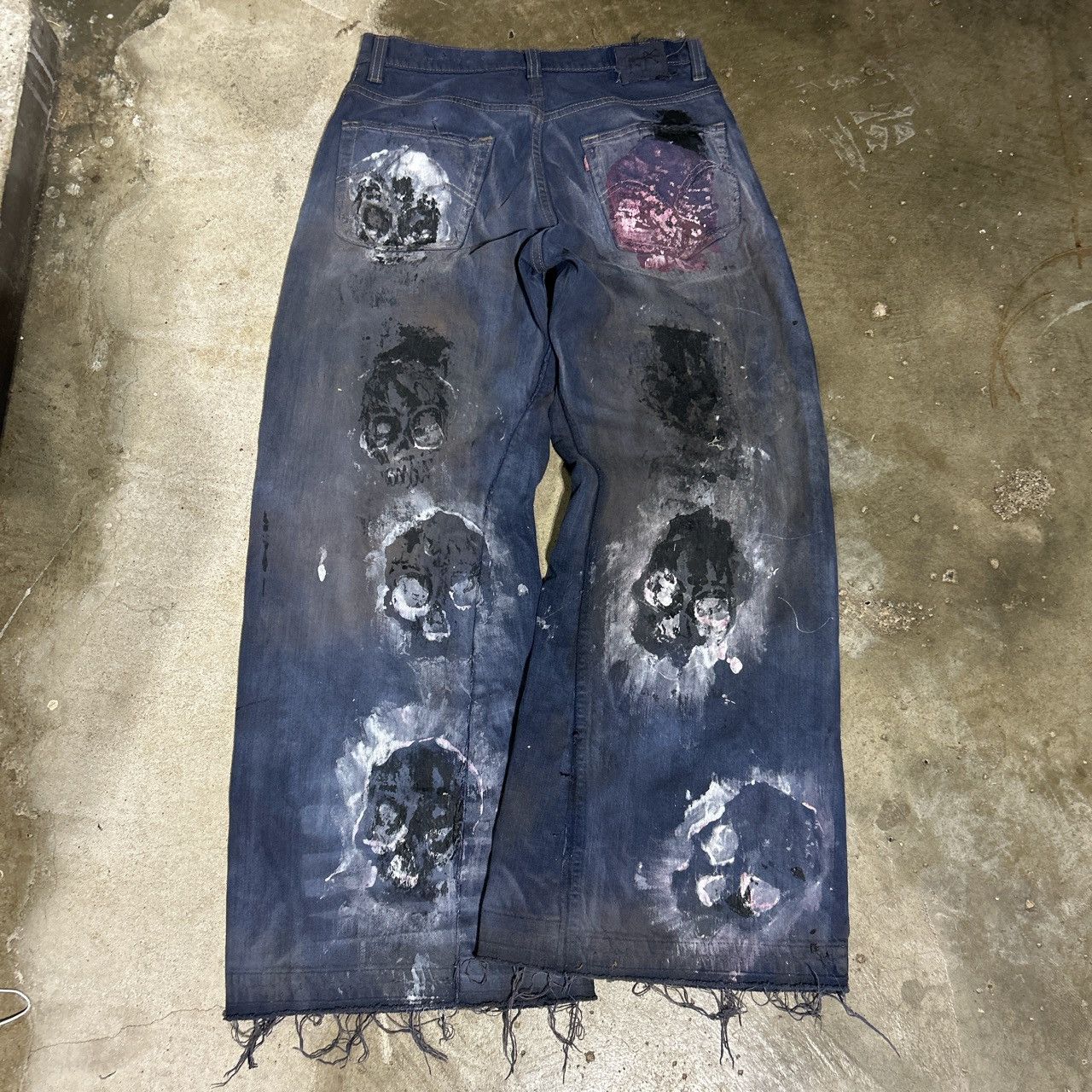 Handmade × Jnco × Vintage Reworked levi’s with crazy details | Grailed