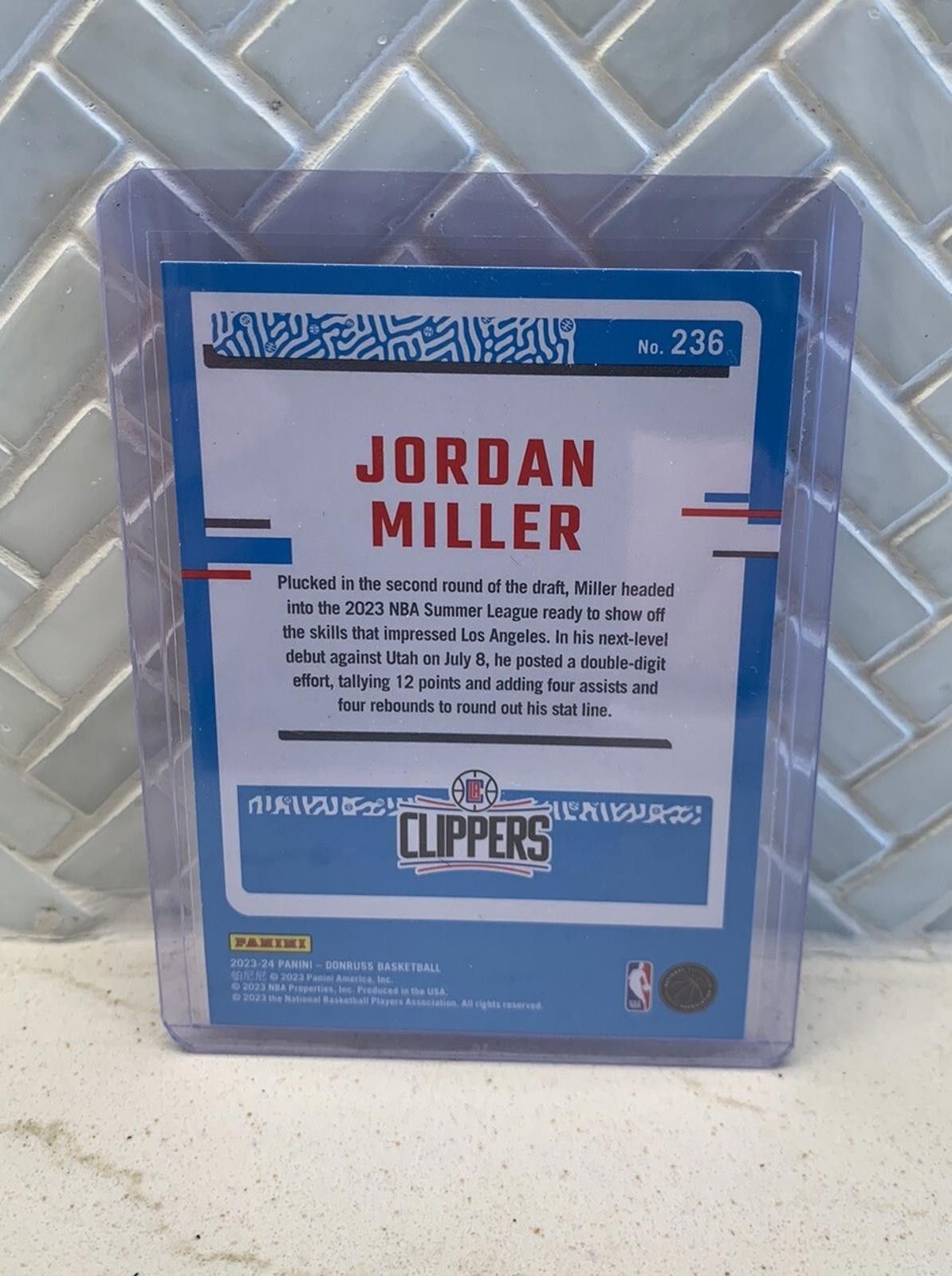 Other 2023 - 2024 Panini Donruss Rated Rookie Jordan Miller RC Los Size ONE SIZE - 2 Thumbnail