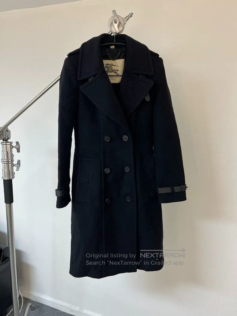 Burberry Burberry Palace Style Leather Buckle Stand Collar Wool Coa Size XS / US 0-2 / IT 36-38 - 2 Thumbnail