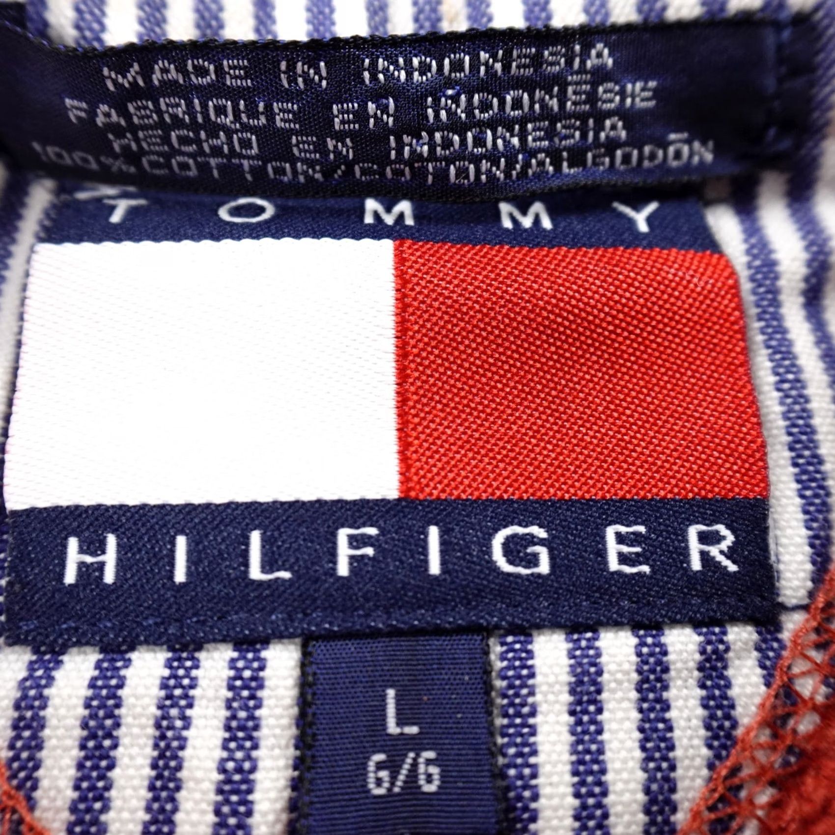 Tommy Hilfiger VTG Tommy Hilfiger Sweater Mens L Orange Logo Heavy Knit Crewneck Sweatshirt 90s Size US L / EU 52-54 / 3 - 5 Thumbnail